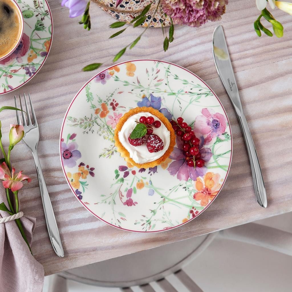 Villeroy & Boch Kombiservice Mariefleur Basic Kombiservice 30er Set (30-tlg), 6 Personen, Porzellan