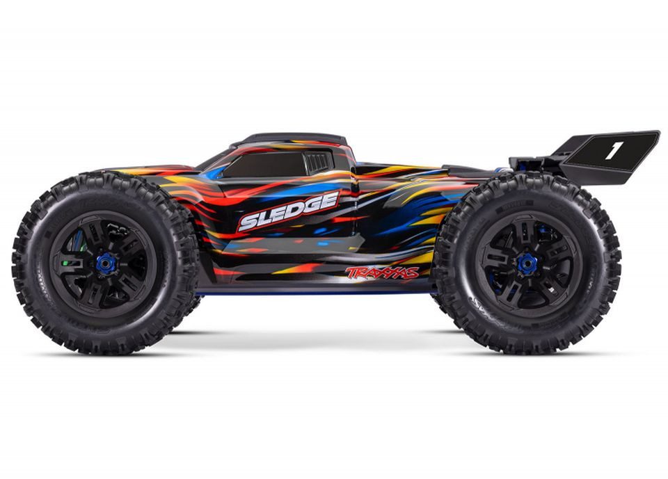 Traxxas RC-Auto Traxxas Sledge 1:8 Monster Truck RTR 4WD belted VXL-6S blau Brushless