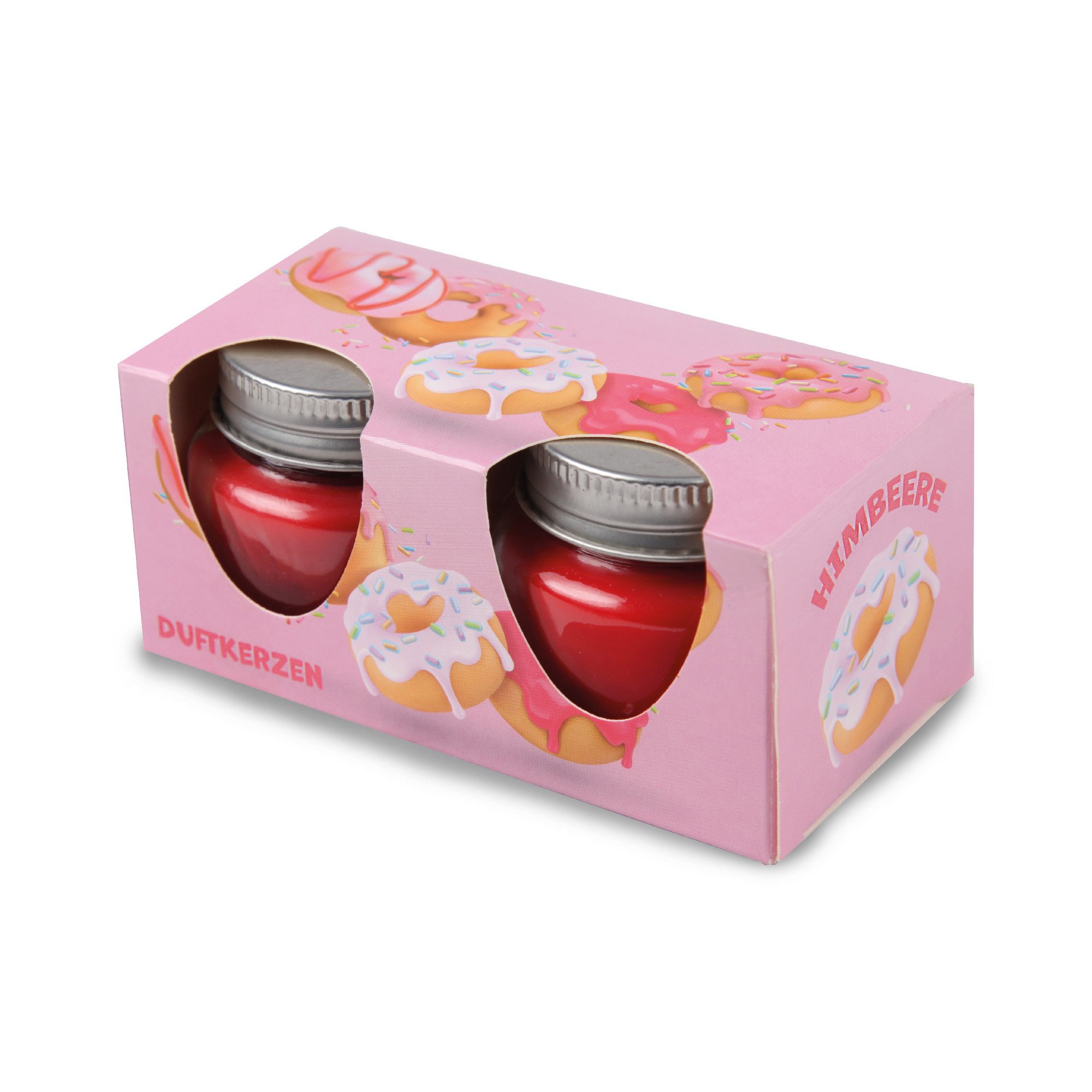 HS Candle Duftkerze Raumduft 2er-Pack (2-tlg), Kerze im Glas mit Deckel, 2er Pack je ca. 7 Std. Brenndauer