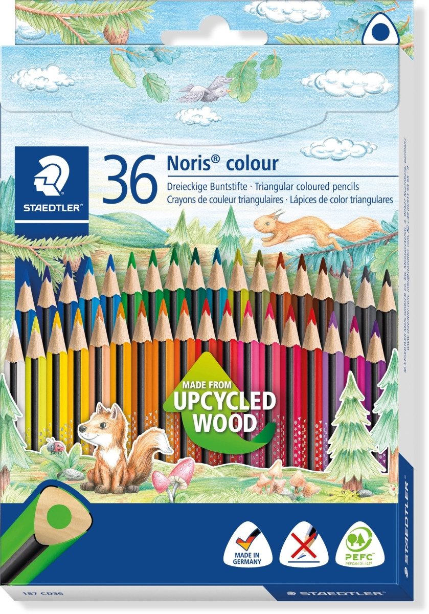 STAEDTLER Buntstift Farbstift Noris colour ca. 3mm farbig sortiert VE=36 Farben