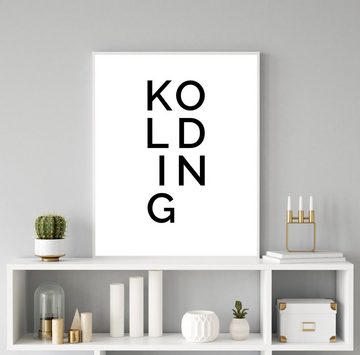 NORDIC WORDS Poster Stadt KOLDING