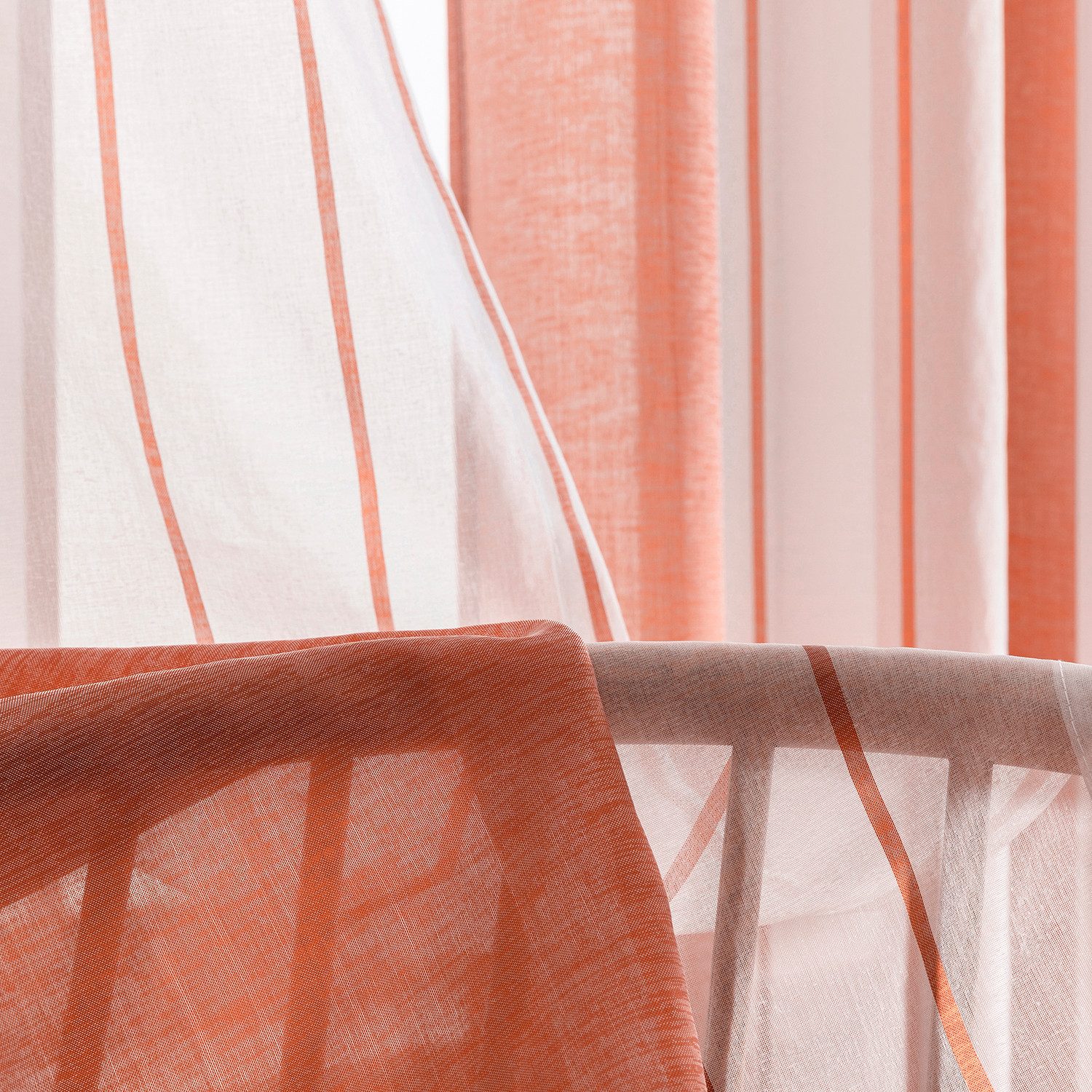 BYSURE Vorhang, Ösen (2 St), halbtransparent, günstig online kaufen