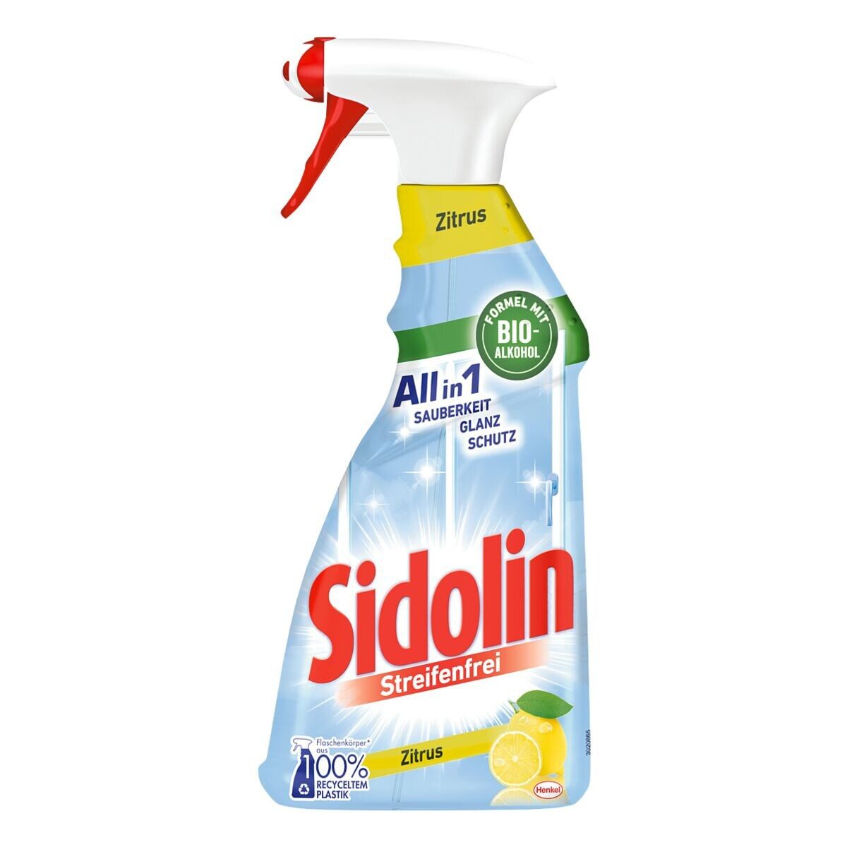 SIDOLIN All in 1 Streifenfrei Zitrus Glasreiniger (500 ml)
