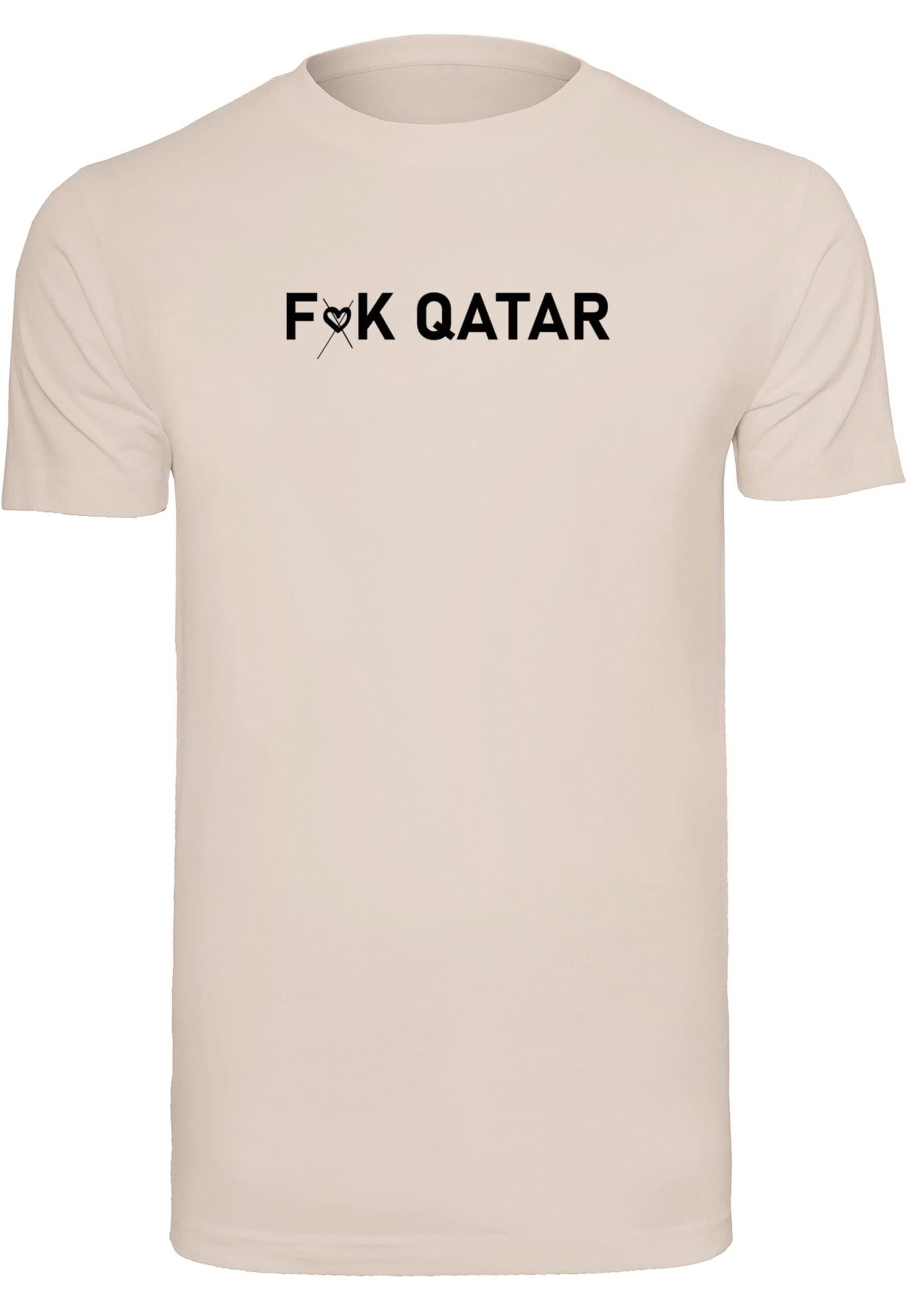 Neck (1-tlg) T-Shirt Qatar T-Shirt heart) K Round F (no Merchcode Herren