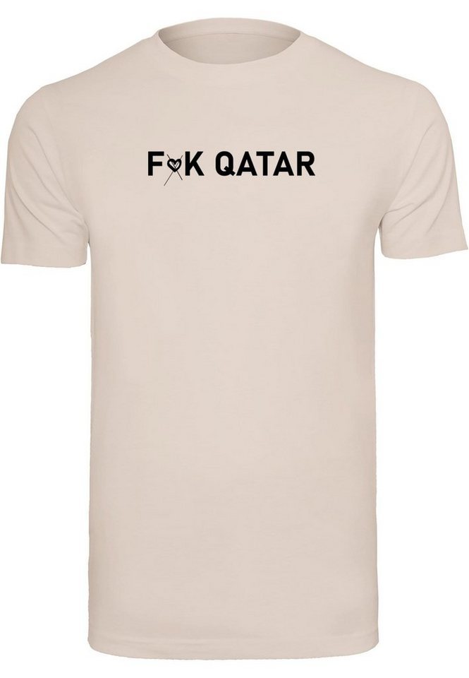 Merchcode T-Shirt Herren F (no heart) K Qatar T-Shirt Round Neck (1-tlg)