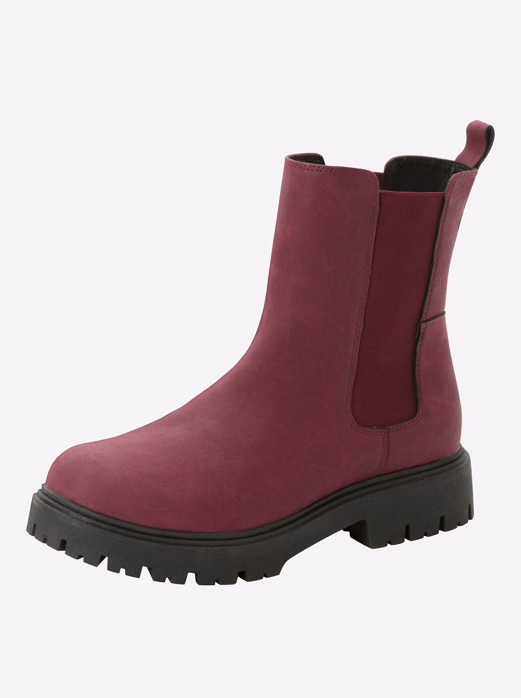 Sheego Ankleboots Stiefelette Stretcheinsatz