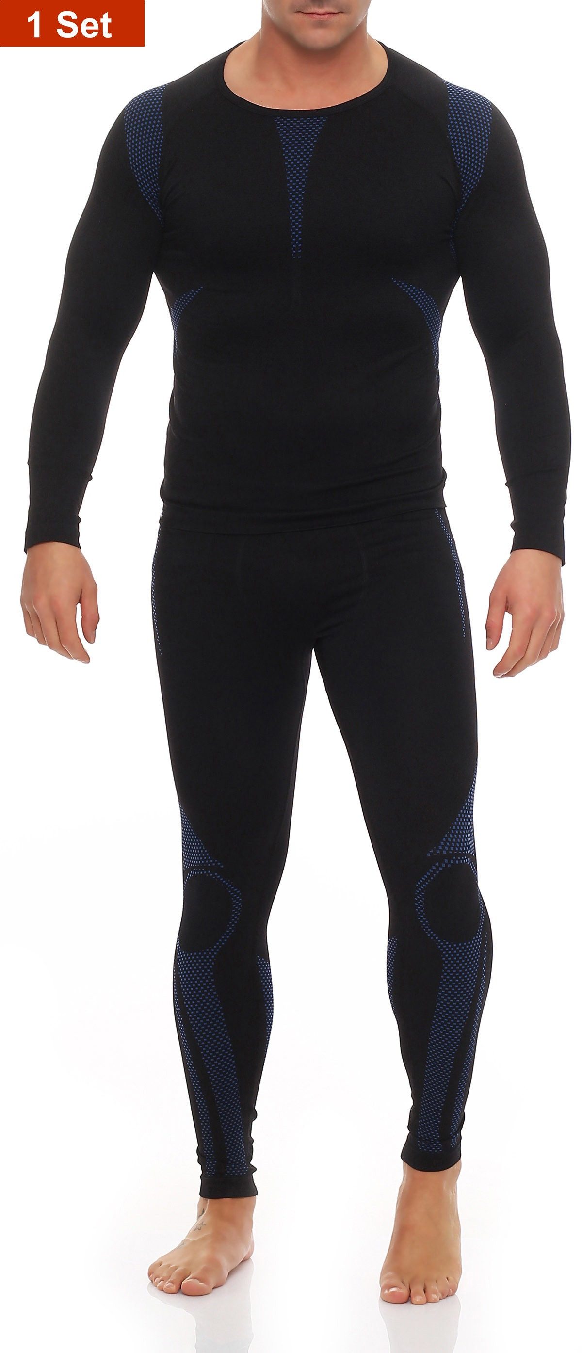 Lange Unterhose Herren Thermo Unterwäsche Unterhose lang langes Unterhemd Ski Motorrad