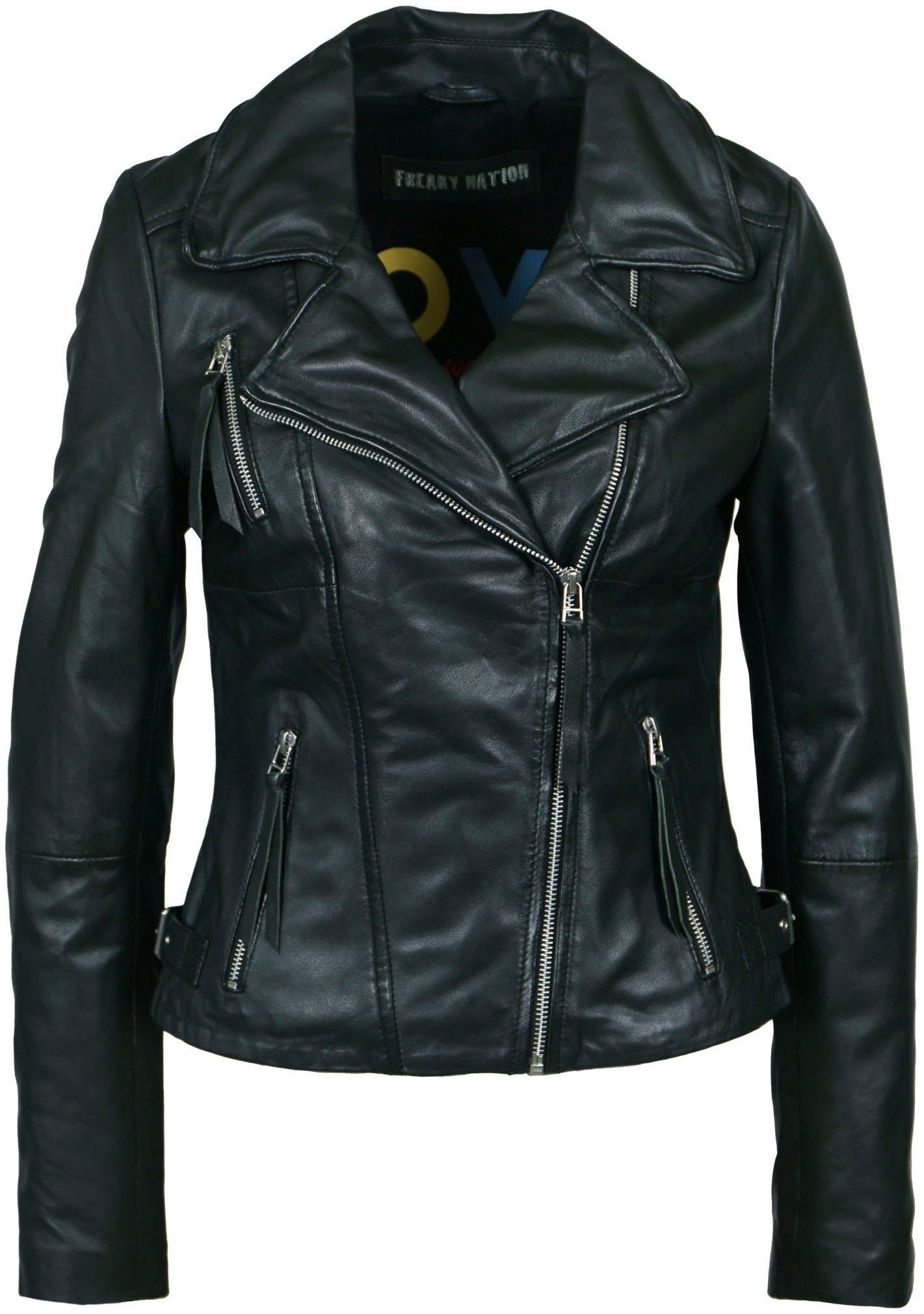 Lederjacke Biker-Style Princess Nation rockigem New Freaky Biker m