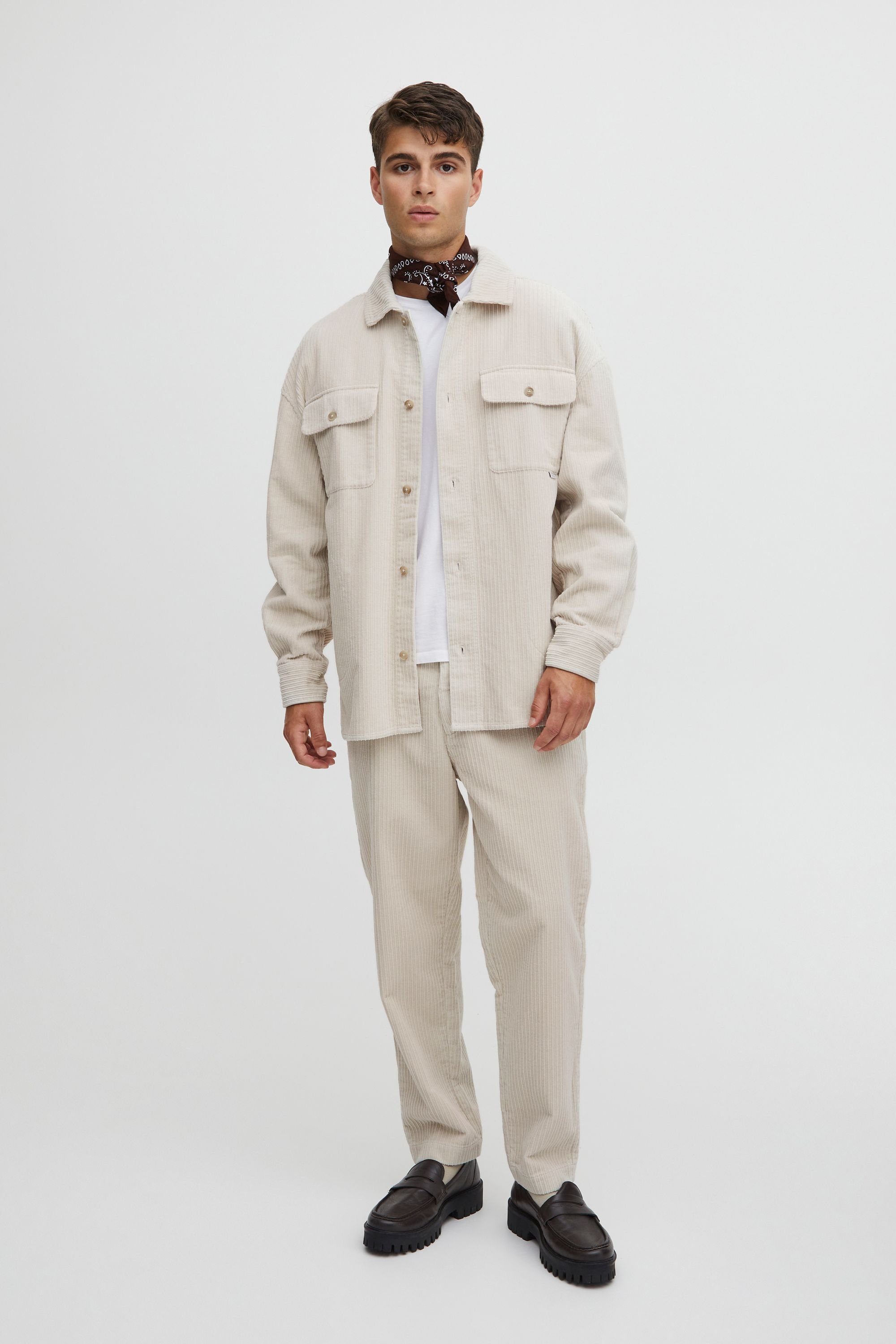 sand - overshirt CF (135304) 0090 Light Kurzjacke 20504759 August Friday Casual corduroy