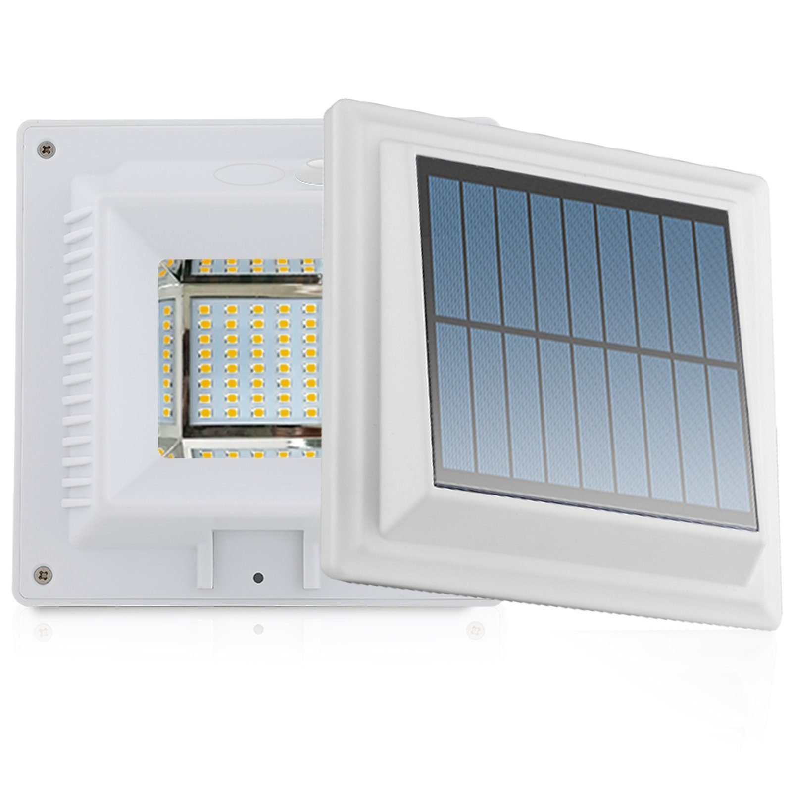 3LEDs Solarlampe Licht für Dachrinnen Außenlampe Leuchte Wandlampe Weiß/Warmweiß 