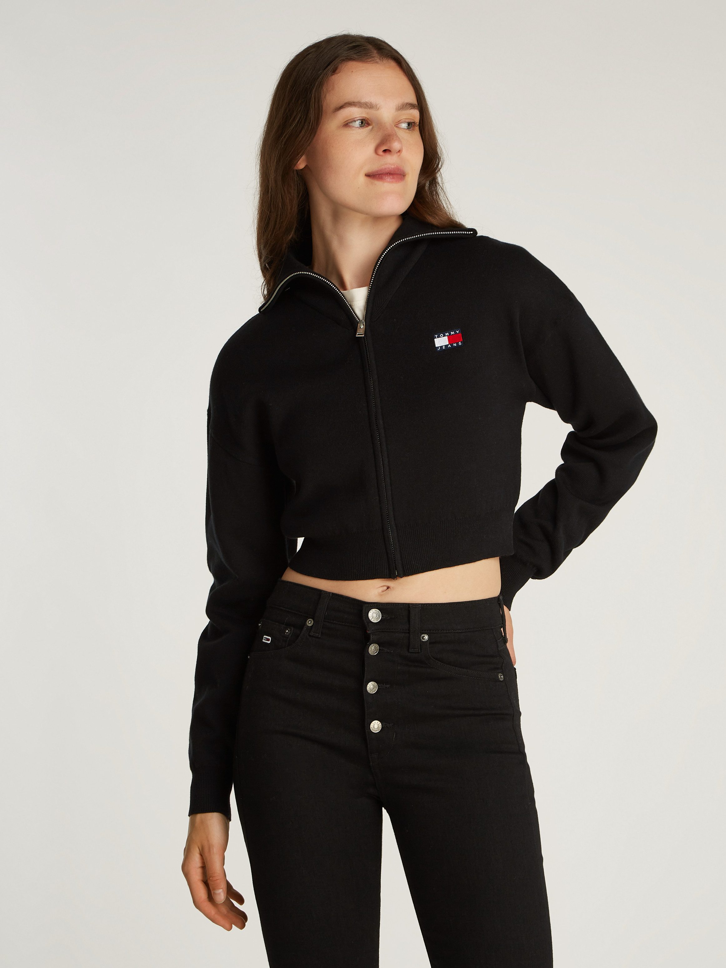 Tommy Jeans Strickjacke TJW CRP BADGE günstig online kaufen