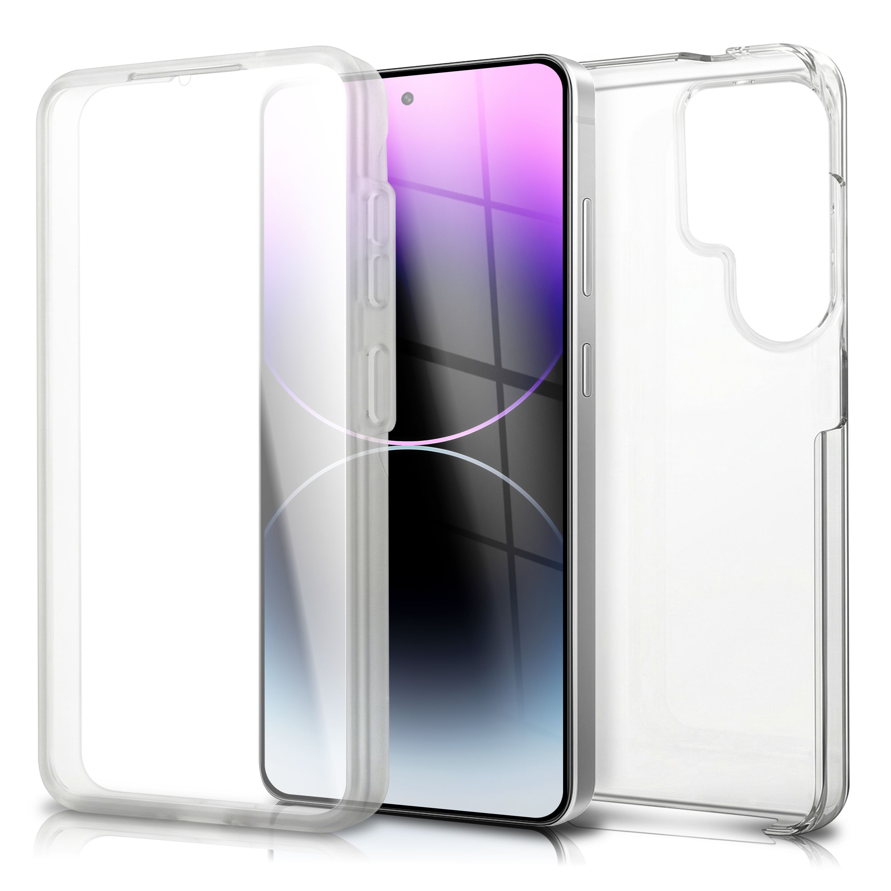 Nalia Smartphone-Hülle Samsung Galaxy S26 Ultra 17,5 cm (6,9 Zoll), 360GUARD Case - 360-Grad Rundumschutz, Displayschutz, Klar & Anti-Gelb