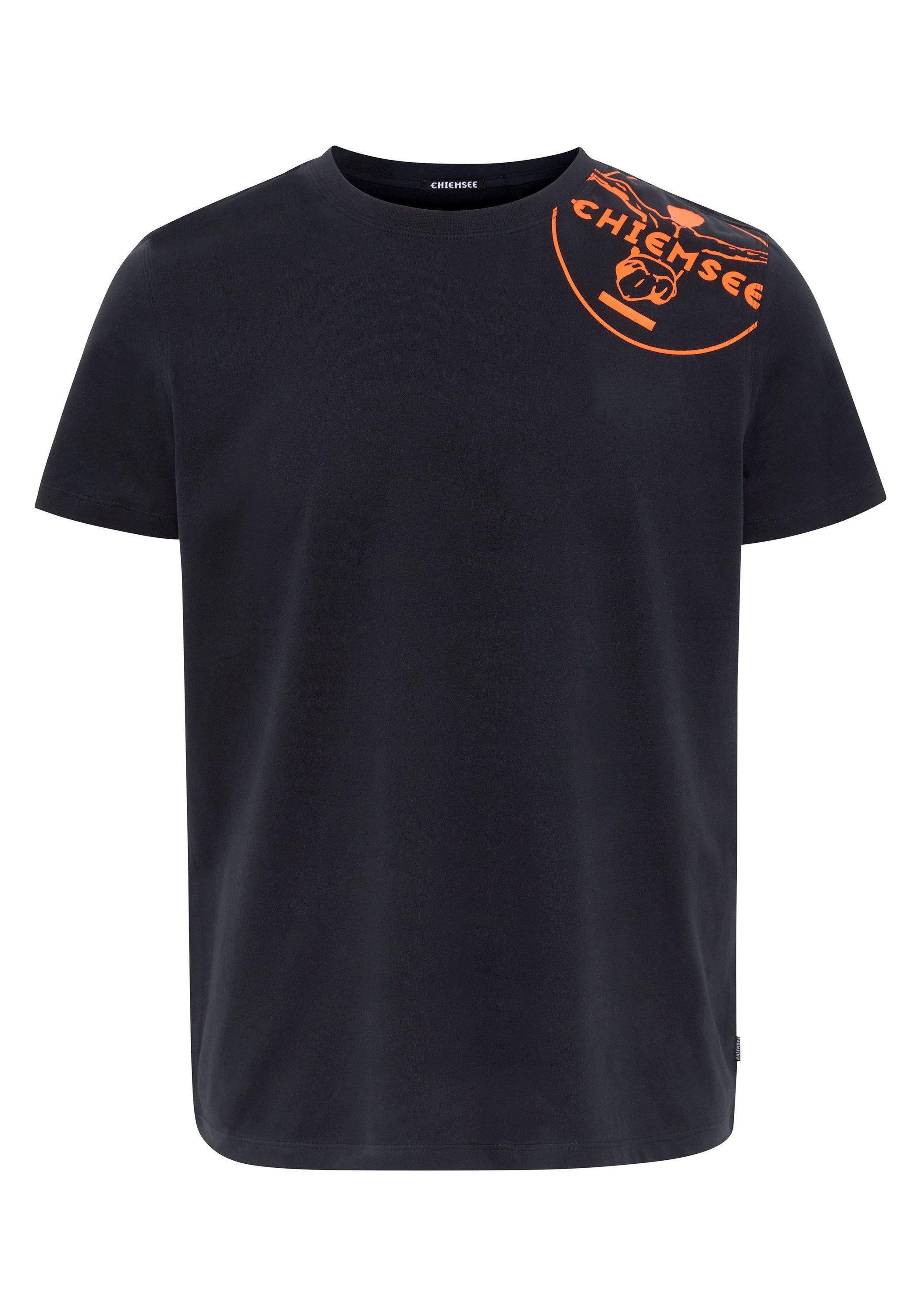 Chiemsee Print-Shirt T-Shirt mit Jumper-Motiv 1 Deep Black