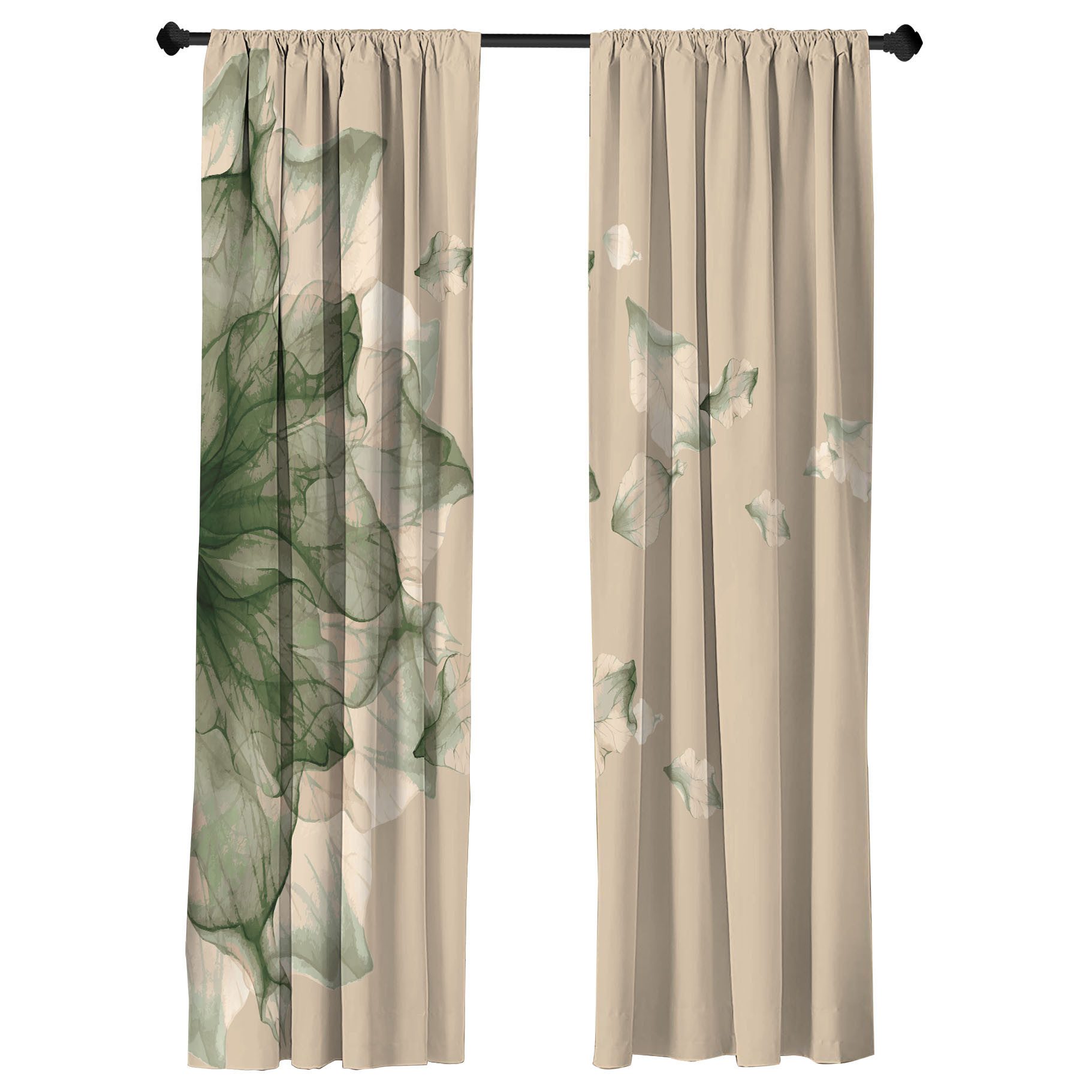 Abakuhaus Gardine Vorhang für Wohnzimmer Schlafzimmer Dekor, Microfaser, Bl günstig online kaufen