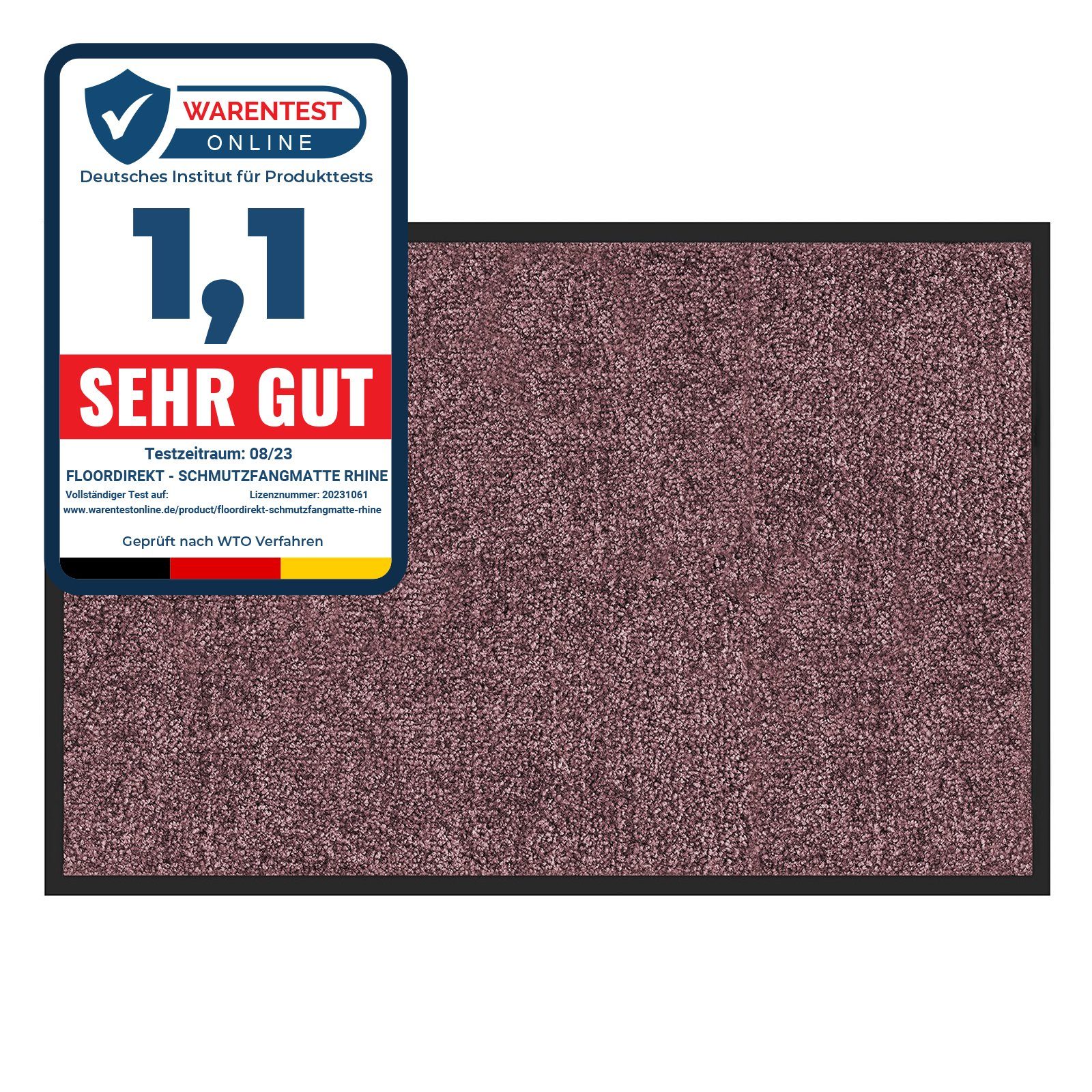 Karat Fußmatte Schmutzfangmatte Maly, verschiedene Größen & Farben, rechteckig, Höhe: 6 mm