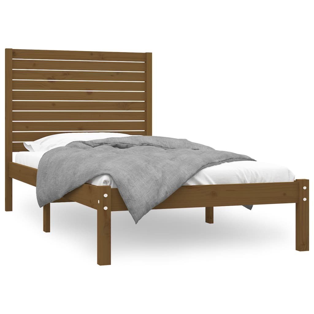 vidaXL Bett Massivholzbett Honigbraun 100x200 cm günstig online kaufen