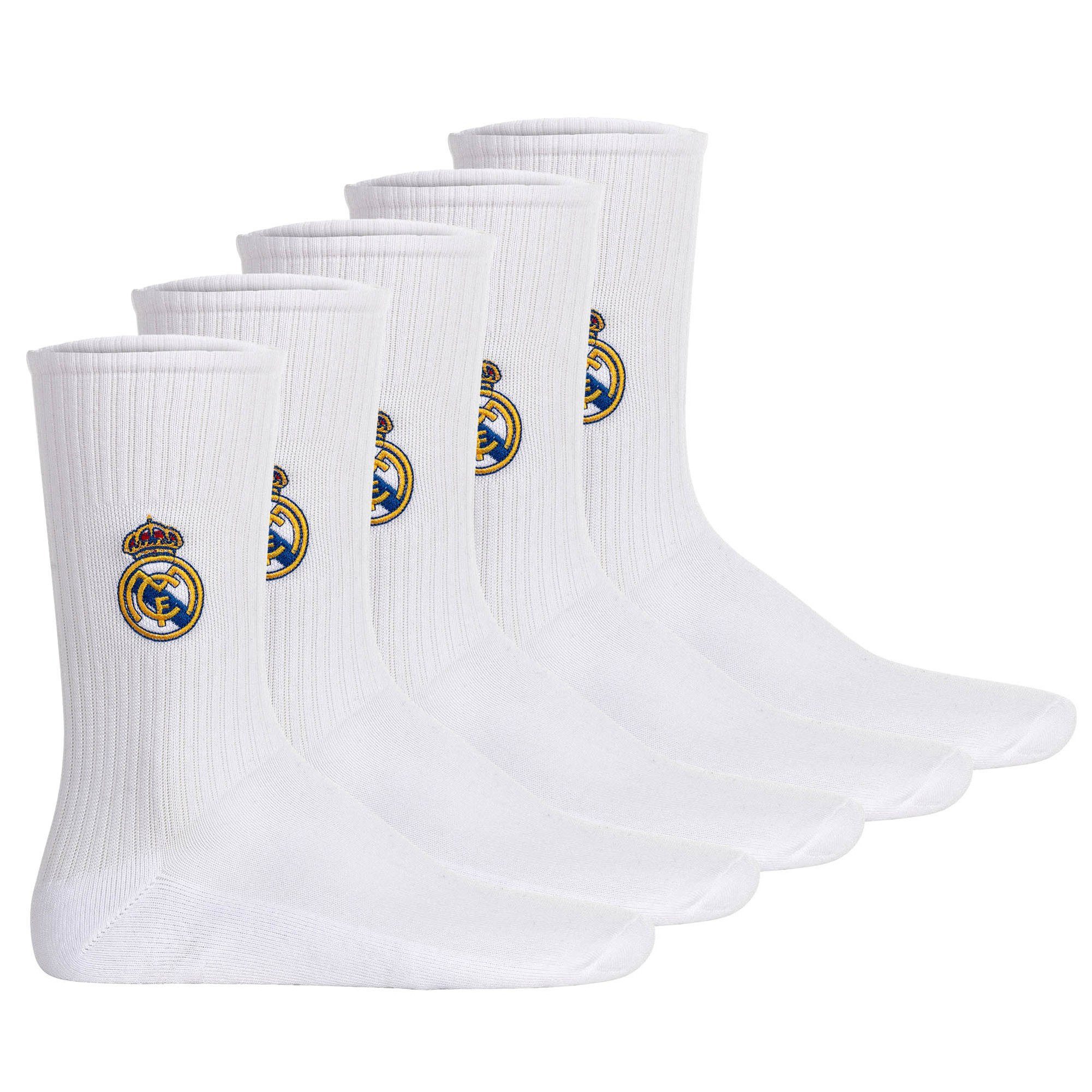 Real Madrid Kurzsocken Unisex Socken 5er Pack Baumwolle (Packung, 5er Pack)