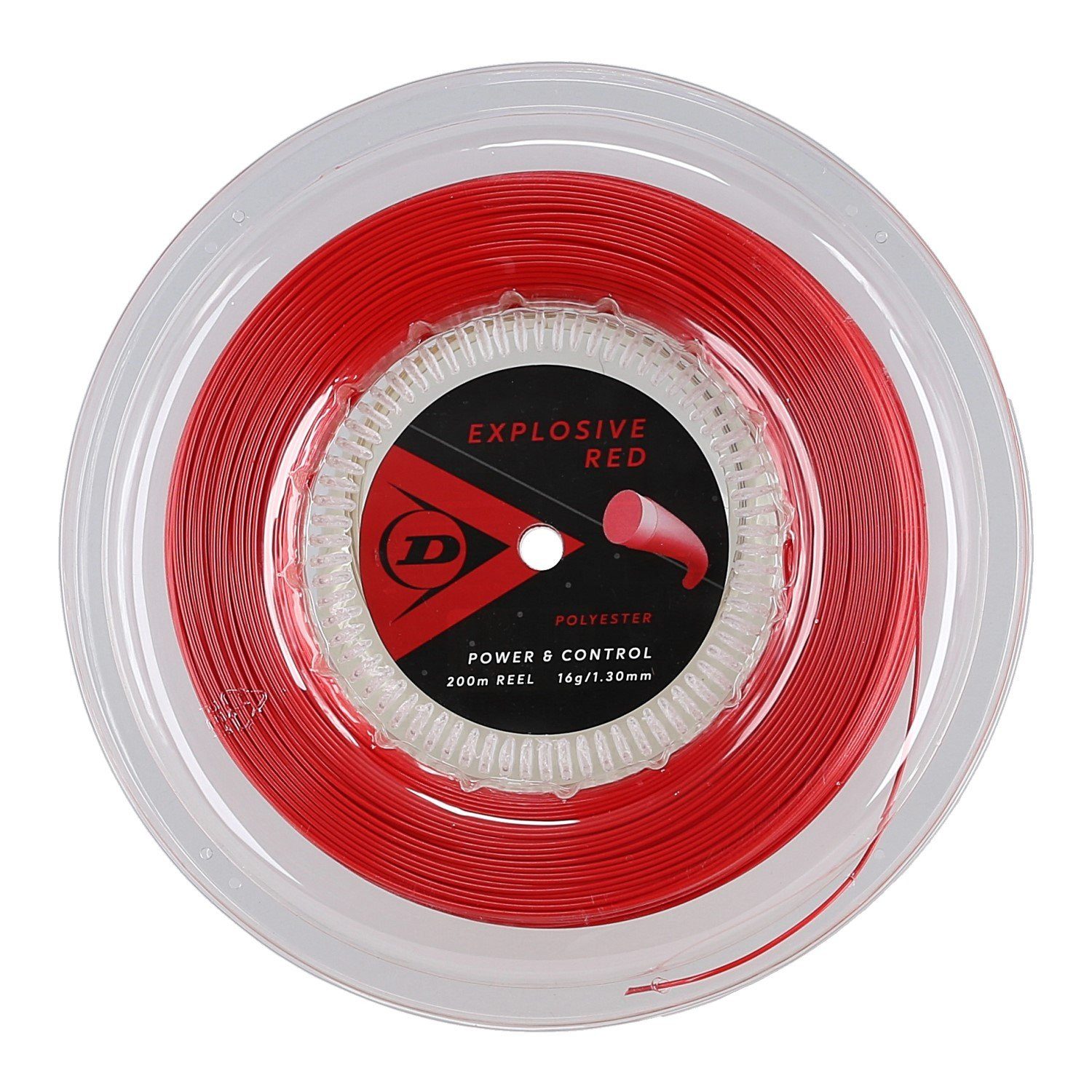 Dunlop Tennissaite Explosive Red (Haltbarkeit+Power) 200m Rolle, Saitendicke: 1.25