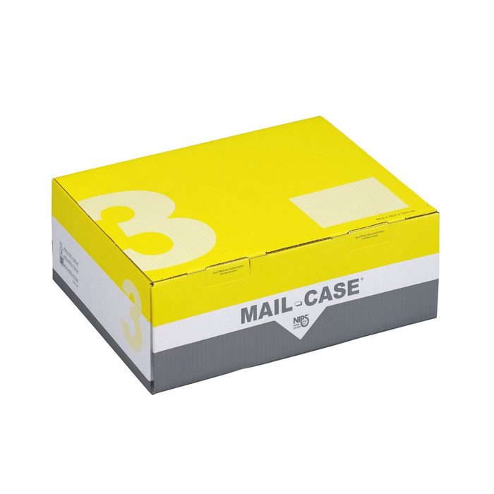 NIPS Versandtasche MAIL-CASE Post-Versandkarton (10 Stück) mit Sicherheits-Steckverschluss 44 5 x 35 5 x 15 5 cm Wellkarton