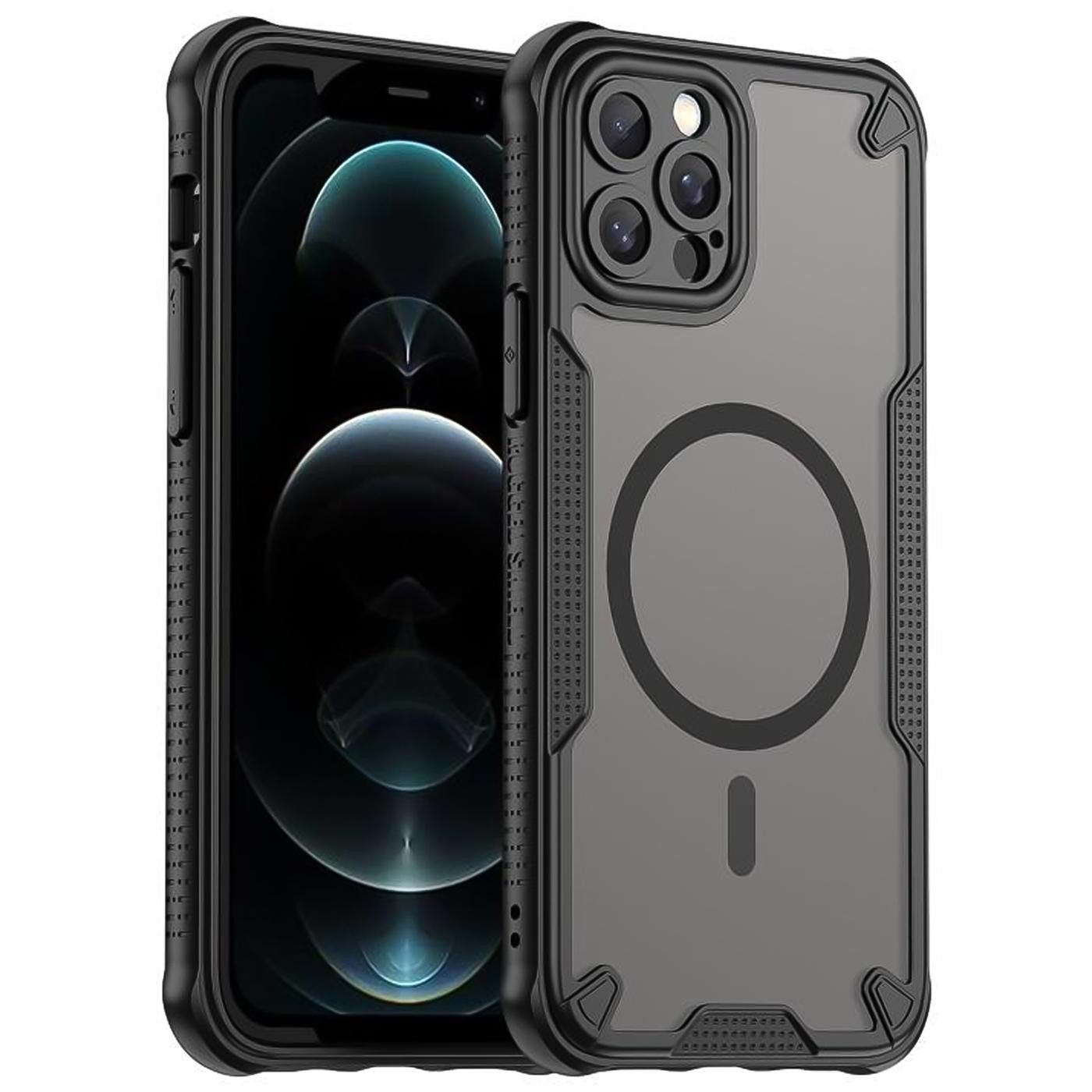 CoolGadget Handyhülle Defender Series Handy Hülle für Apple iPhone 12 Pro 6,1 Zoll, Magsafe TPU Schlicht Robust Schutzhülle für iPhone 12 Pro Hülle