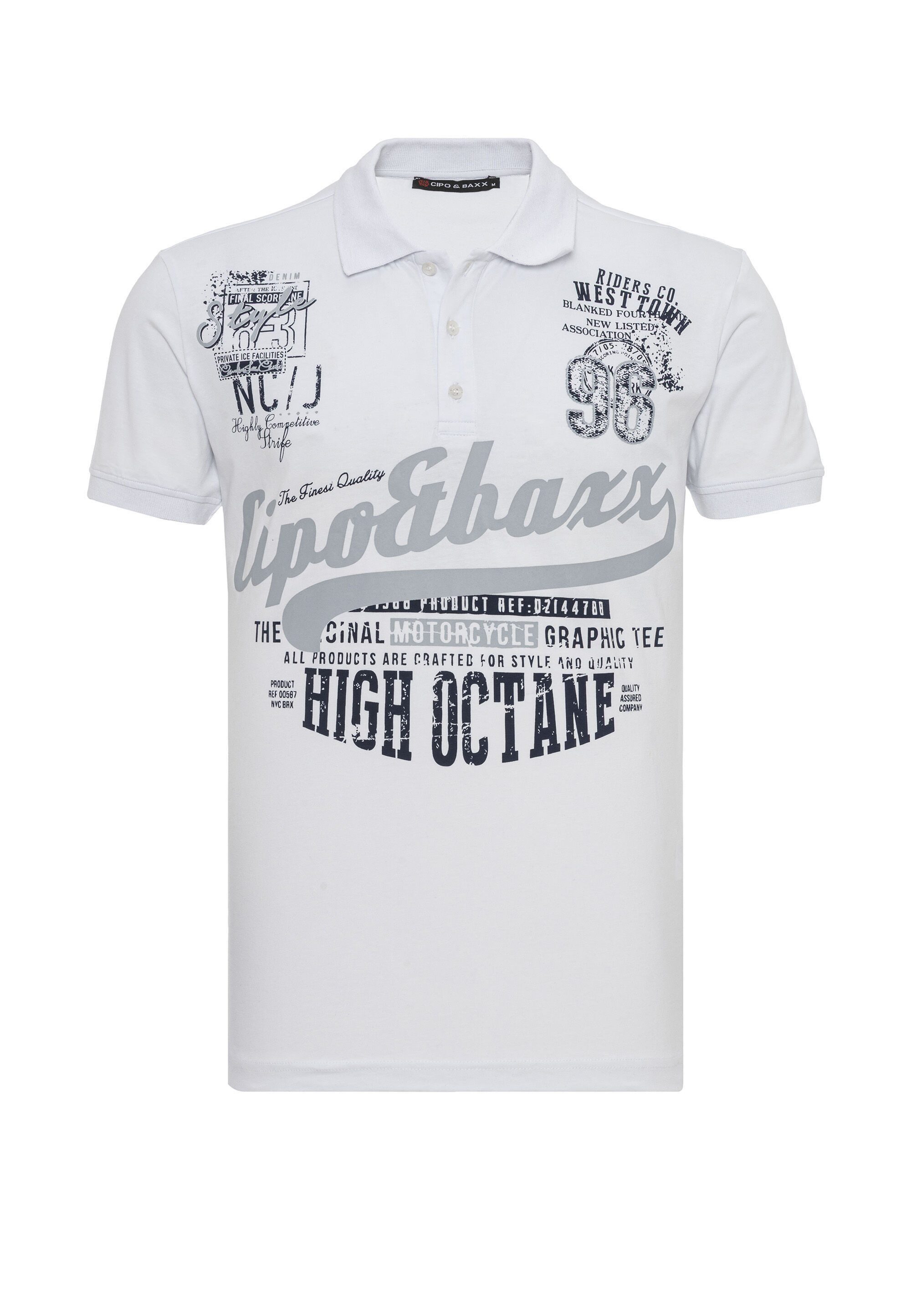 Cipo & Baxx T-Shirt CT794 Markanten Schriftzüge