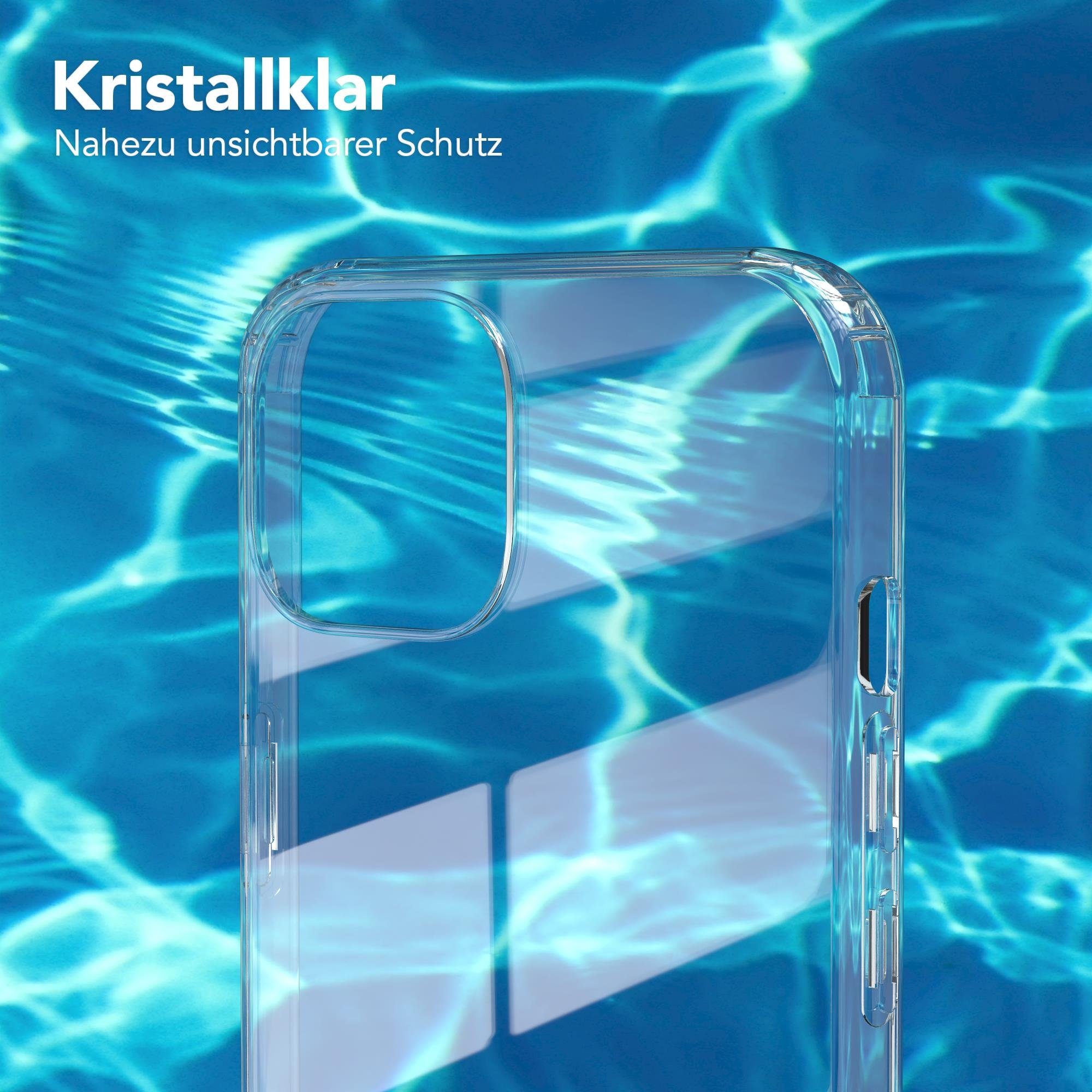 EAZY CASE Handyhülle Crystal Clear Case für Apple iPhone 13 6,1 Zoll, Schutzhülle Kameraschutz Silikonhülle Transparent Handyhülle Slimcover