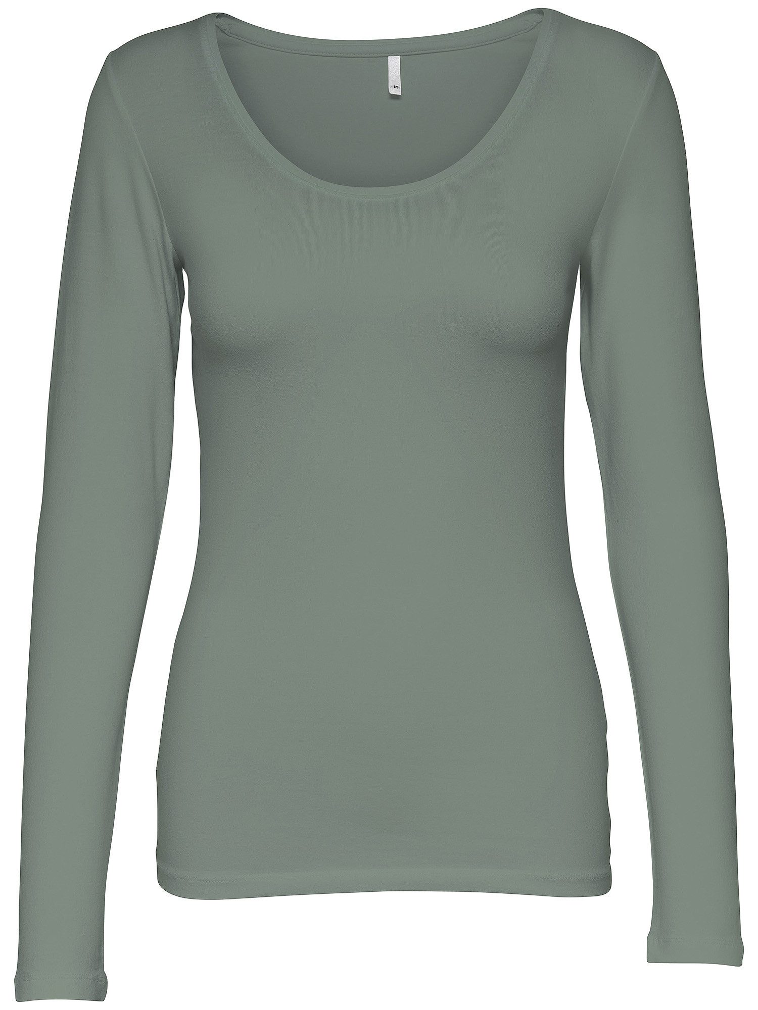 ONLY Langarmshirt Live Love NEW Longsleeve (3-tlg., 3er Pack) Figur betont, elastische Baumwollqualität