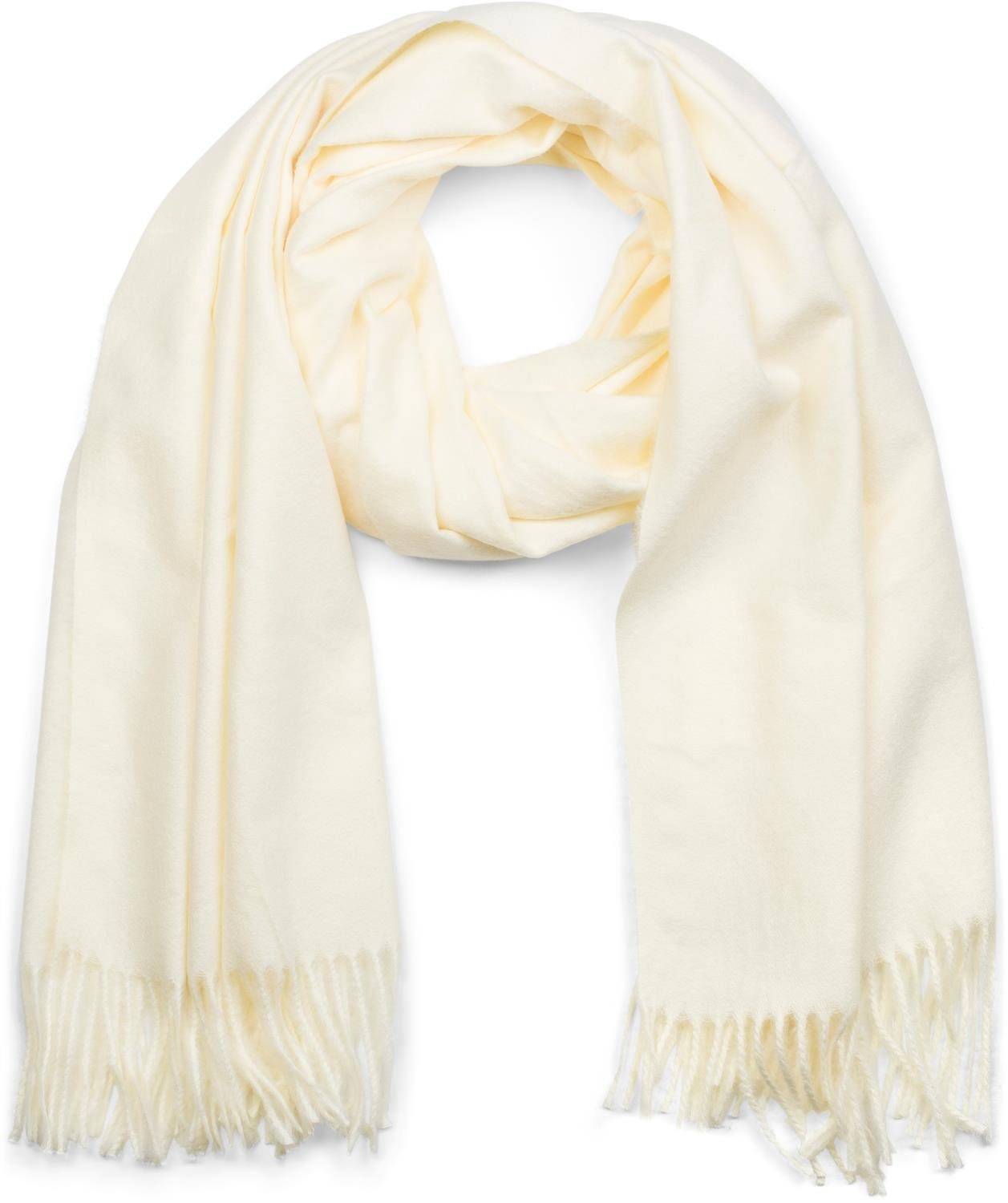 styleBREAKER Modeschal Weicher Schal Uni mit Fransen, (1-St)