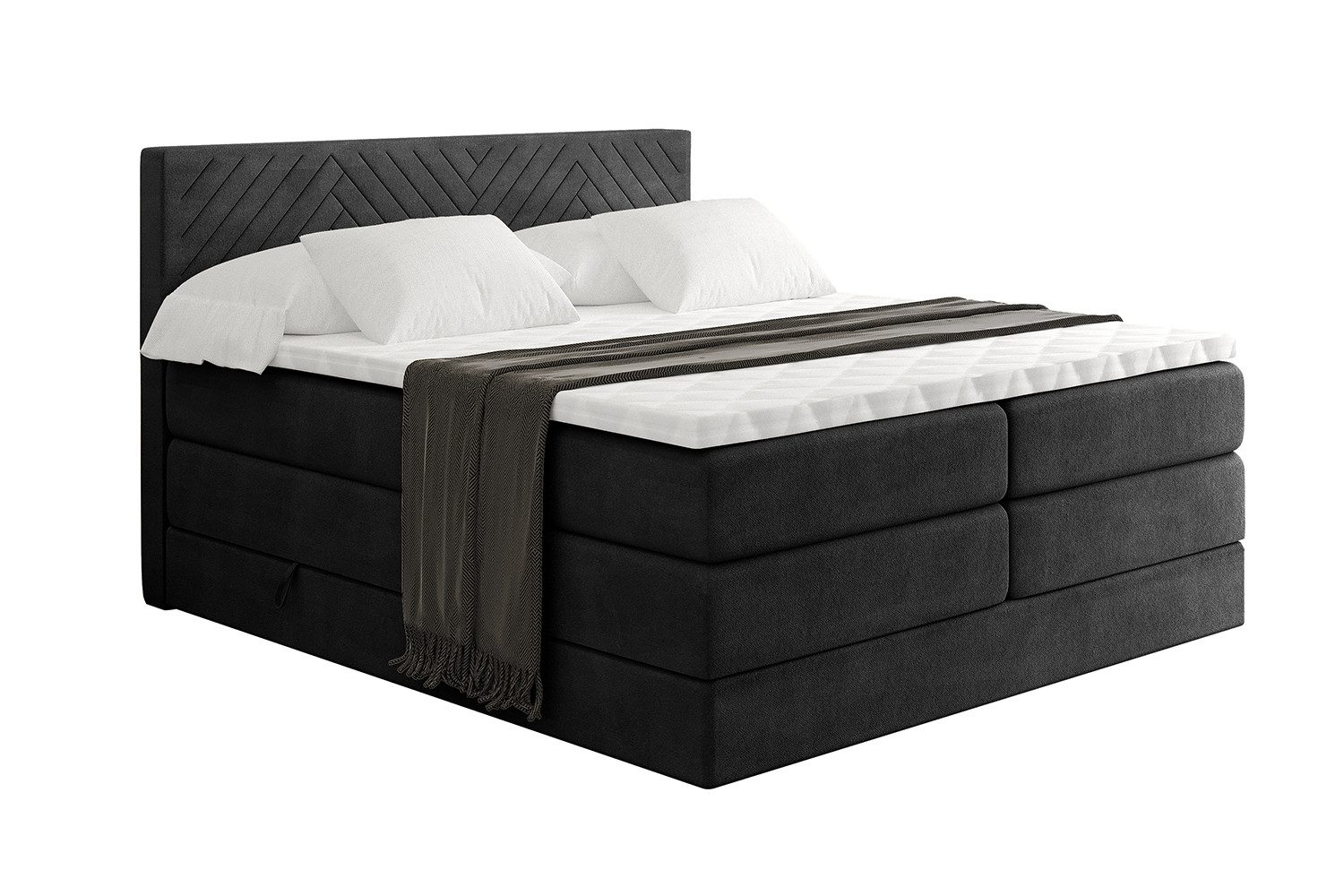 ALTDECOR Boxspringbett VEXA KING (Multipocket-Matratze H4, günstig online kaufen