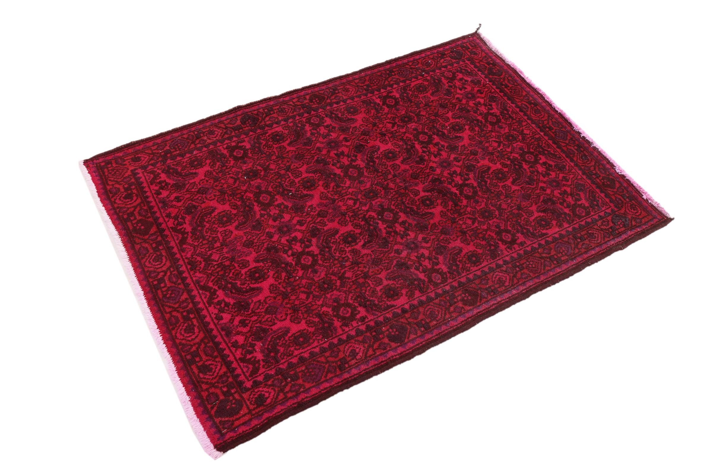 Nain Trading Orientteppich Vintage 84x126 Handgeknüpfter Moderner Orientteppich / Perserteppich, rechteckig, Höhe: 8 mm