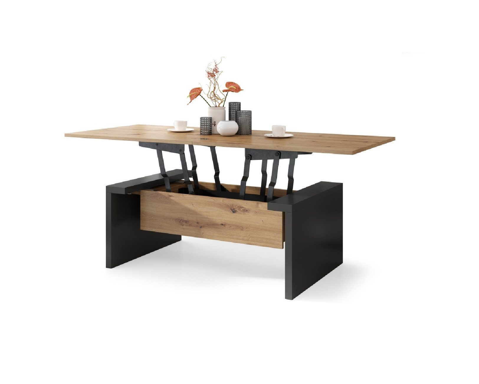 designimpex Couchtisch Space Eiche Artisan - günstig online kaufen