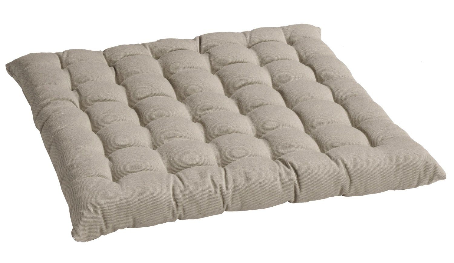 casa NOVA Sitzkissen BOBBY, 40 x 40 cm, Taupe, Baumwolle