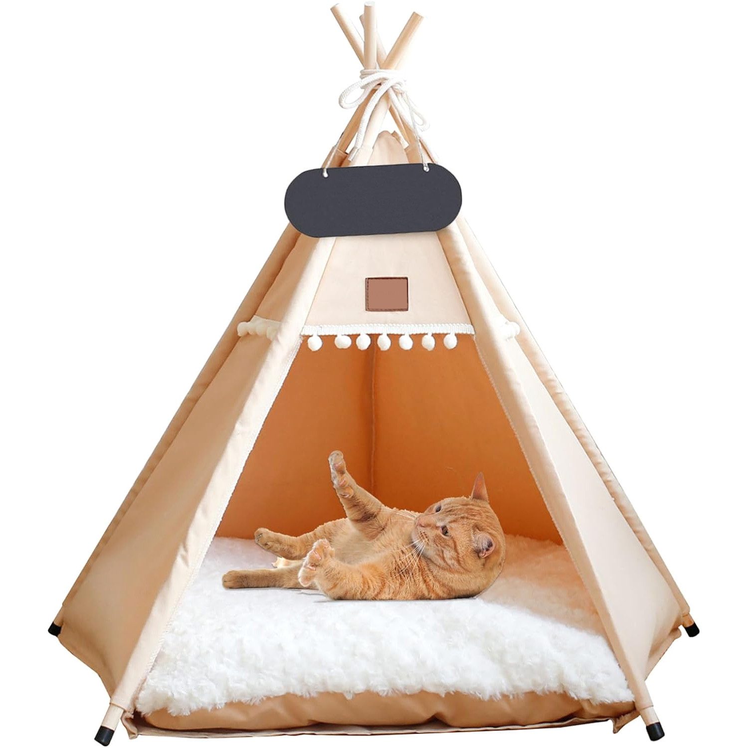 zggzerg Tierbett Hundezelt Katzenzelt mit Kissen Waschbar Haustierzelte Häu günstig online kaufen