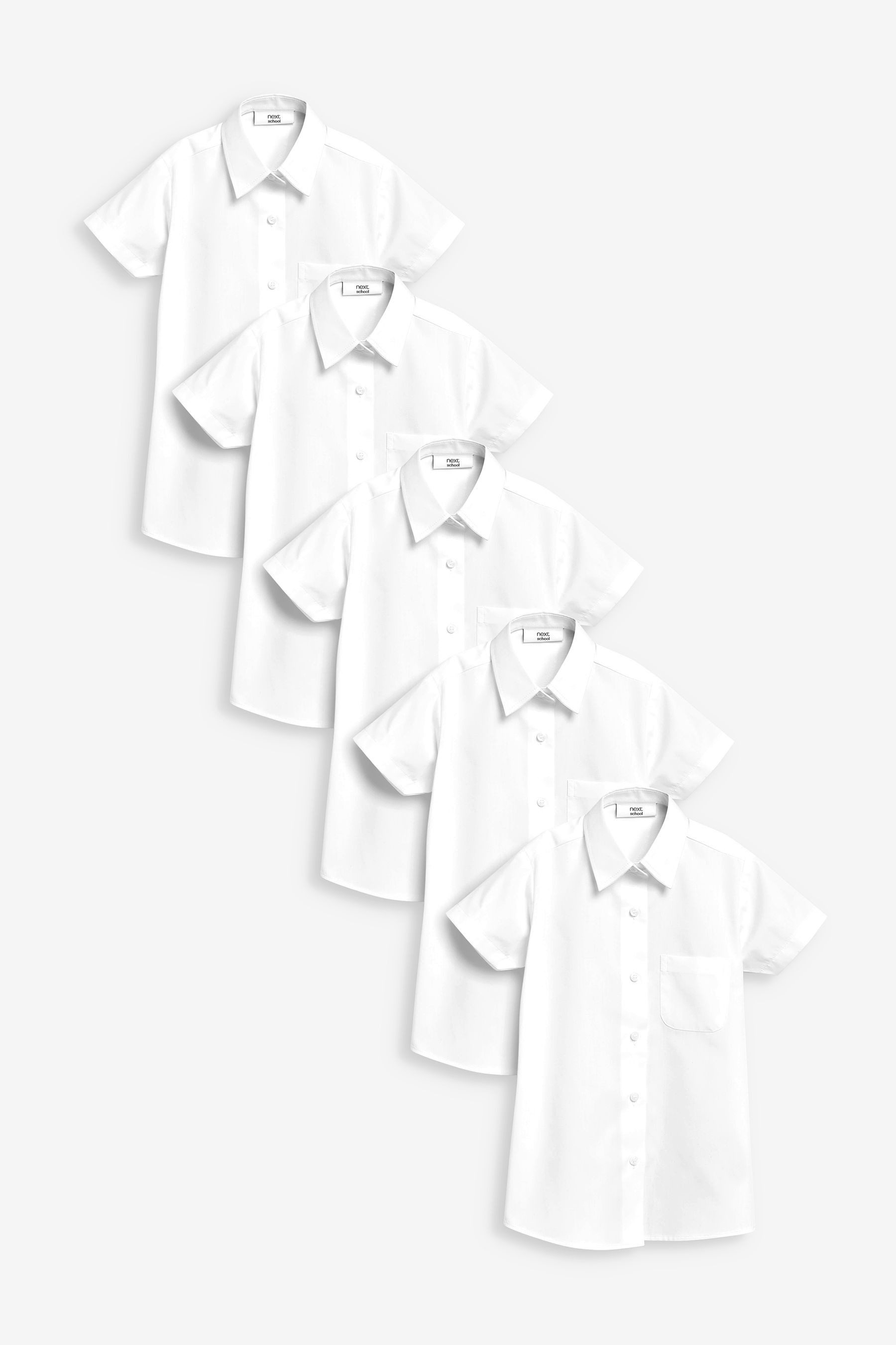 Next Businesshemd Business-Hemden im Slim Fit (3-17 J), 5er-Pack (5-tlg)