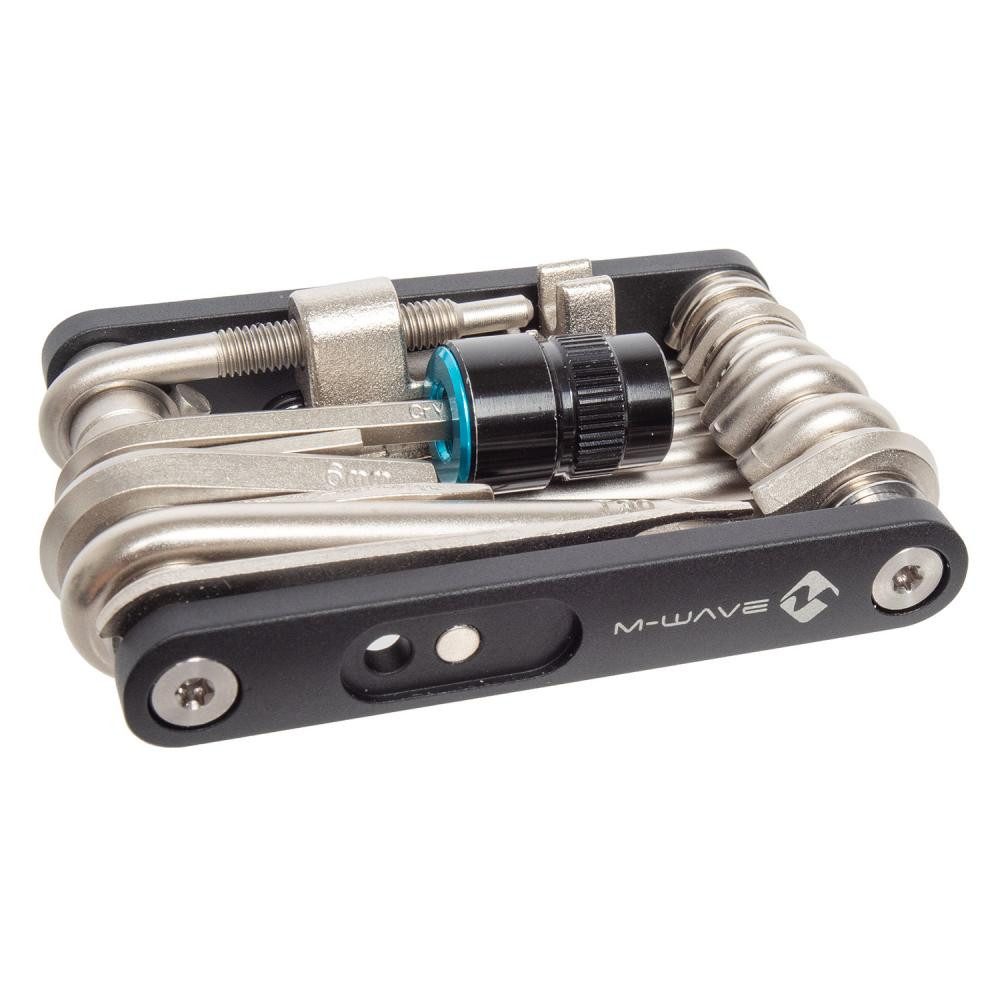 M-Wave Multitool M-WAVE Pocket F21 Multitool - vielseitiges Fahrrad-Multitool mit 21 Fu