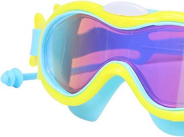 Silberstern Taucherbrille Kinder-Schwimmbrille, UV-Schutz-Schwimmbrille mit Ohrstöpseln, Kinder-Taucherbrille, wasserdicht, beschlagfrei