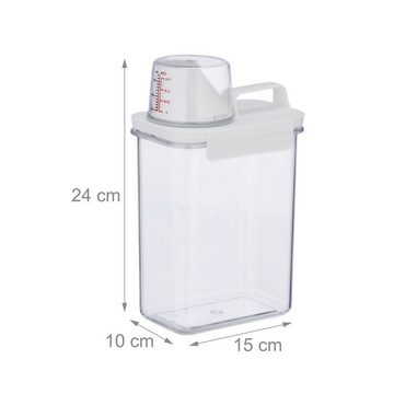 relaxdays Futterbehälter Futter Aufbewahrungsbox 1,8 Liter, Kunststoff