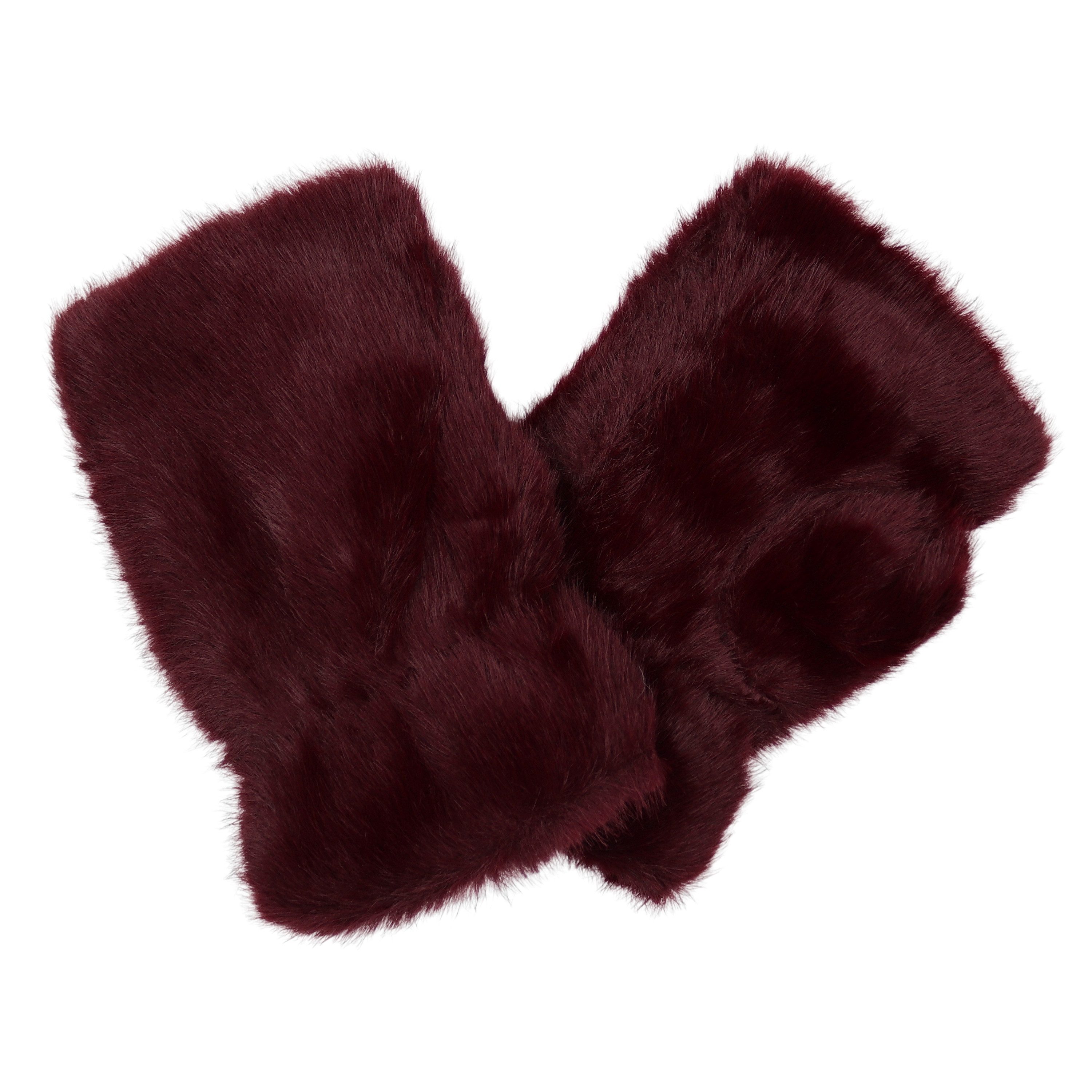 MIRROSI Thermohandschuhe Damen Fingerlosen Handschuhe aus Kunstfell, Unifarbe (Einheitsgröße für Erwachsene) Kuschelig Warm, viele tolle Farben auswählbar