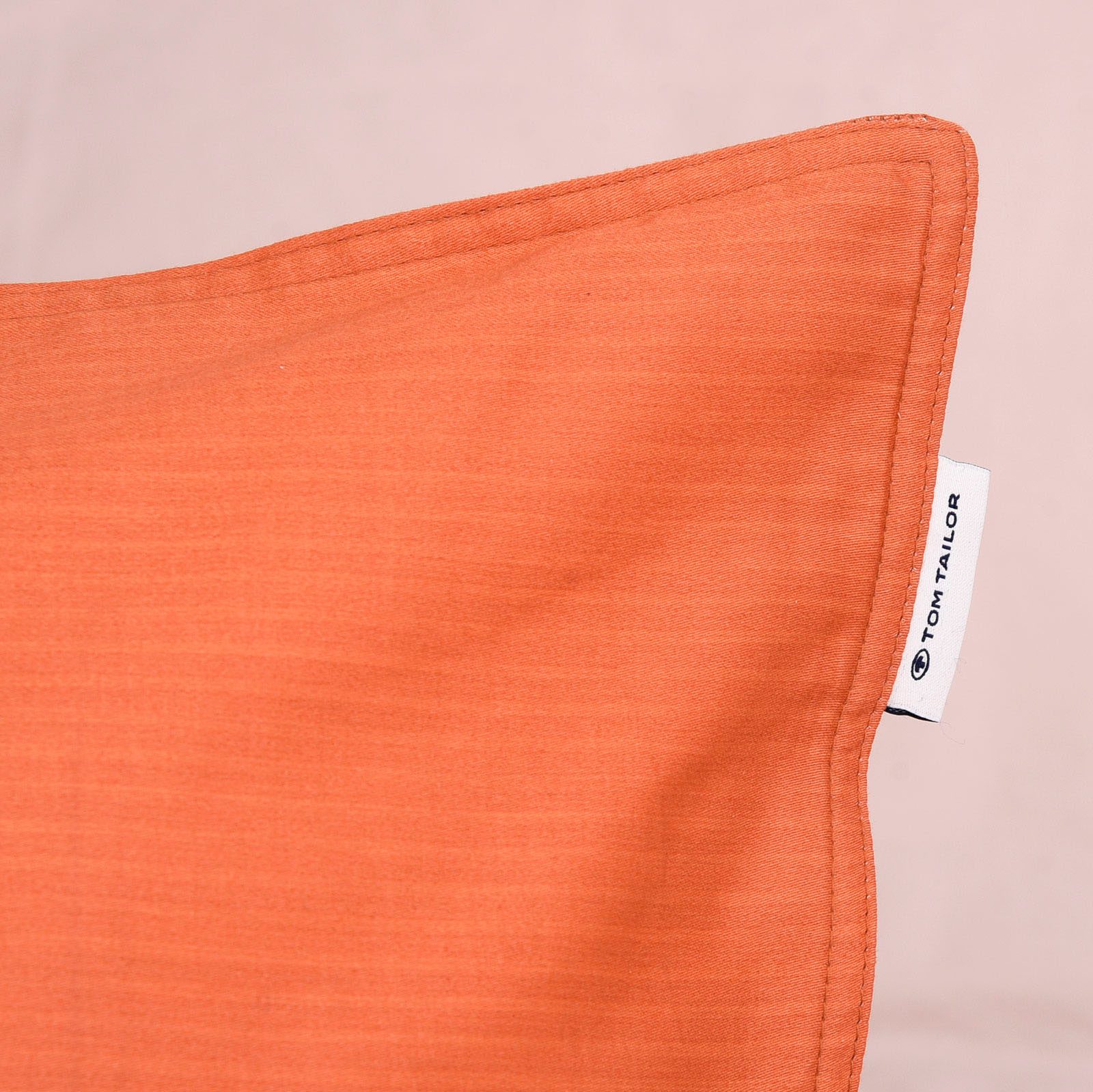 TOM TAILOR HOME Bettwäsche TWO-TONE SOLID COLORS in Gr. 135x200cm, 155x220cm oder 200x220cm, Satin, 2 teilig, new bedroom, Doppelnaht am Kissen
