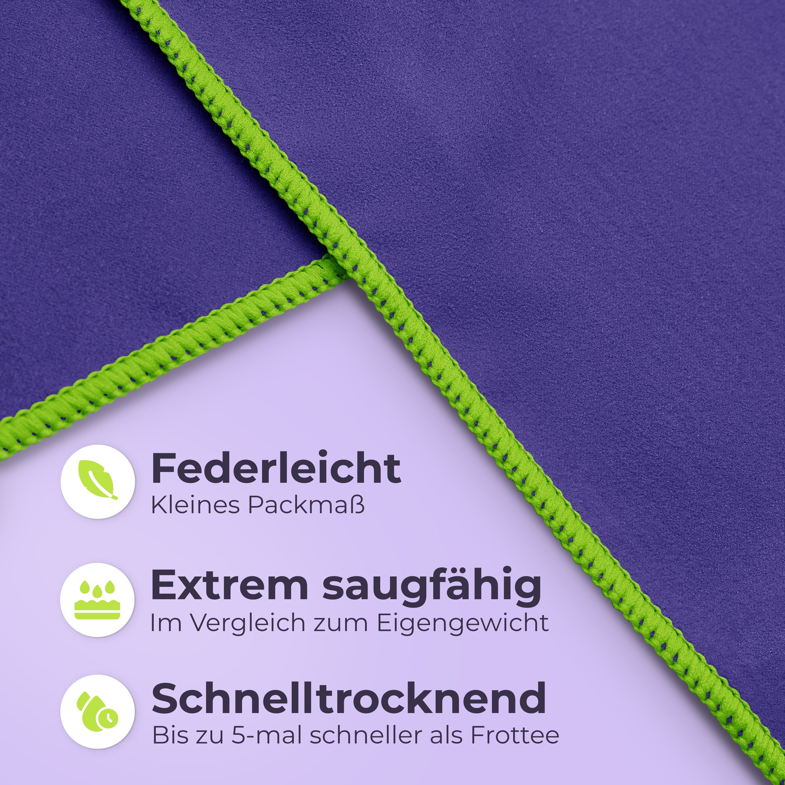 NirvanaShape Reisehandtuch Mikrofaser Handtuch, Badehandtuch, Reisehandtuch günstig online kaufen