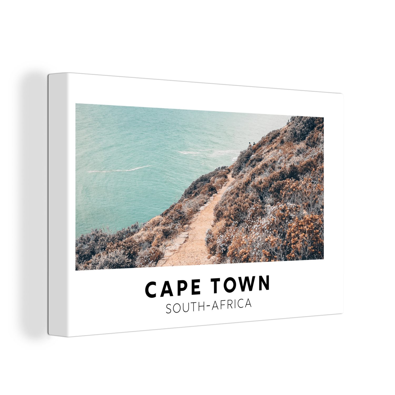 OneMillionCanvasses® Leinwandbild Südafrika - Meer - Natur, (1 St), Wandbild Leinwandbilder, Aufhängefertig, Wanddeko, 30x20 cm
