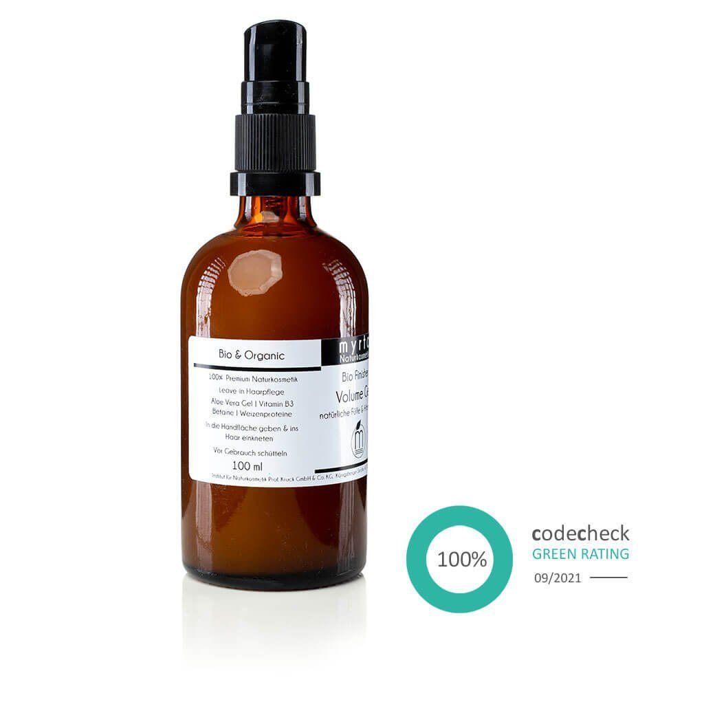 myrto Naturkosmetik Haargel Bio Finisher Volume Gel - Hitzeschutz & mehr Volumen, Bio Volumen-Gel, Hitzeschutz, Haarvolumen, Haargel