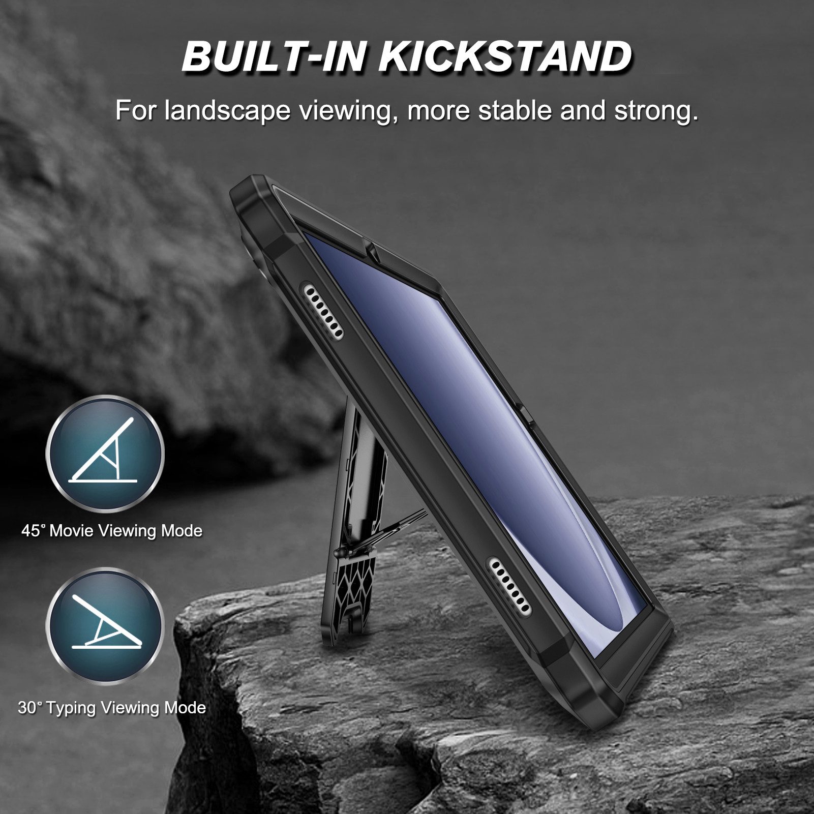 Fintie Tablet-Hülle Samsung Galaxy Tab A11+ Plus 11" 2025 / Tab A9+ Plus 11 Zoll 2023 11 Zoll, Ganzkörper-Rugged Hybrid Stand Schutzhülle mit eingebauter Schutz – Bild 5 von 5