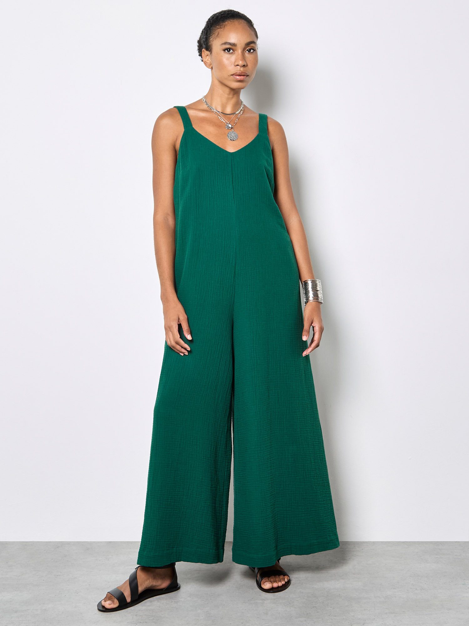 Apricot Jumpsuit Einfarbig günstig online kaufen