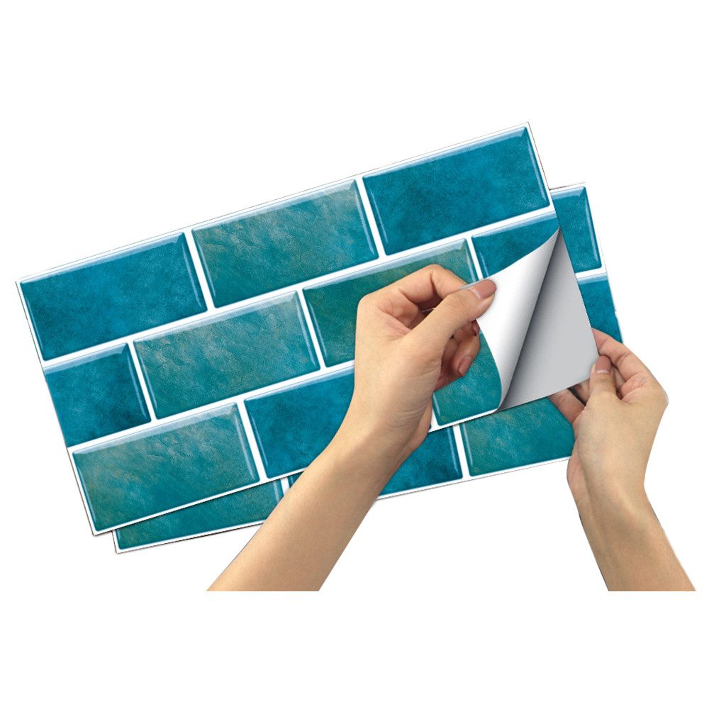Coonoor Fliesenaufkleber 12 Stück 15x30cm, Fliesenaufkleber, selbstklebende günstig online kaufen