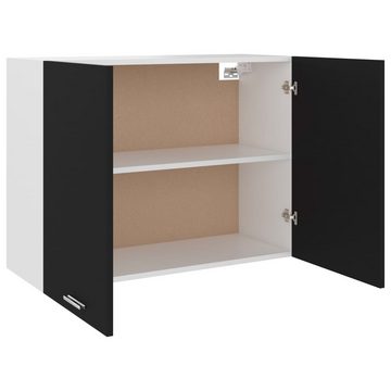 DOTMALL Hängeschrank Hängeschrank Schwarz 80x31x60 cm Holzwerkstoff