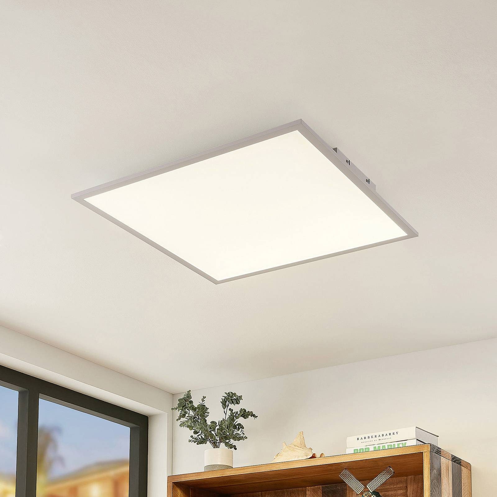 Lindby LED Panel Luay, Enthalten, LED 27 W gesamt, Farbwechsel warmweiß / tageslicht