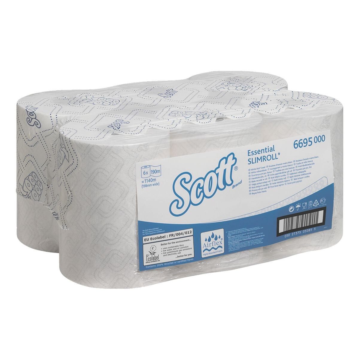 Scott Papierhandtuch Essential Slimroll (6-St), Endlosrolle à 190 m (760 Blatt)