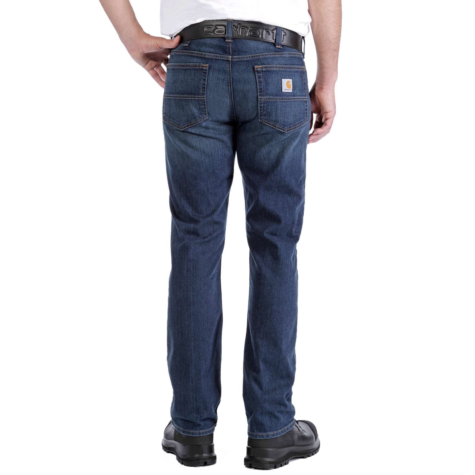 Stretch-Jeans FLEX light JEAN chambray STRAIGHT (1-tlg) blue Carhartt RELAXED RUGGED