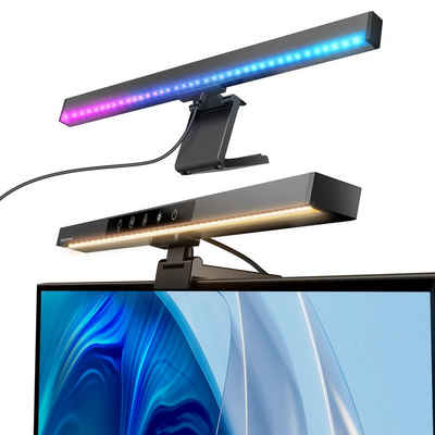 Insma LED Schreibtischlampe, Bildschirmlampe Monitorlampe RGB Gaming Leuchte mit 3 Modi dimmbar